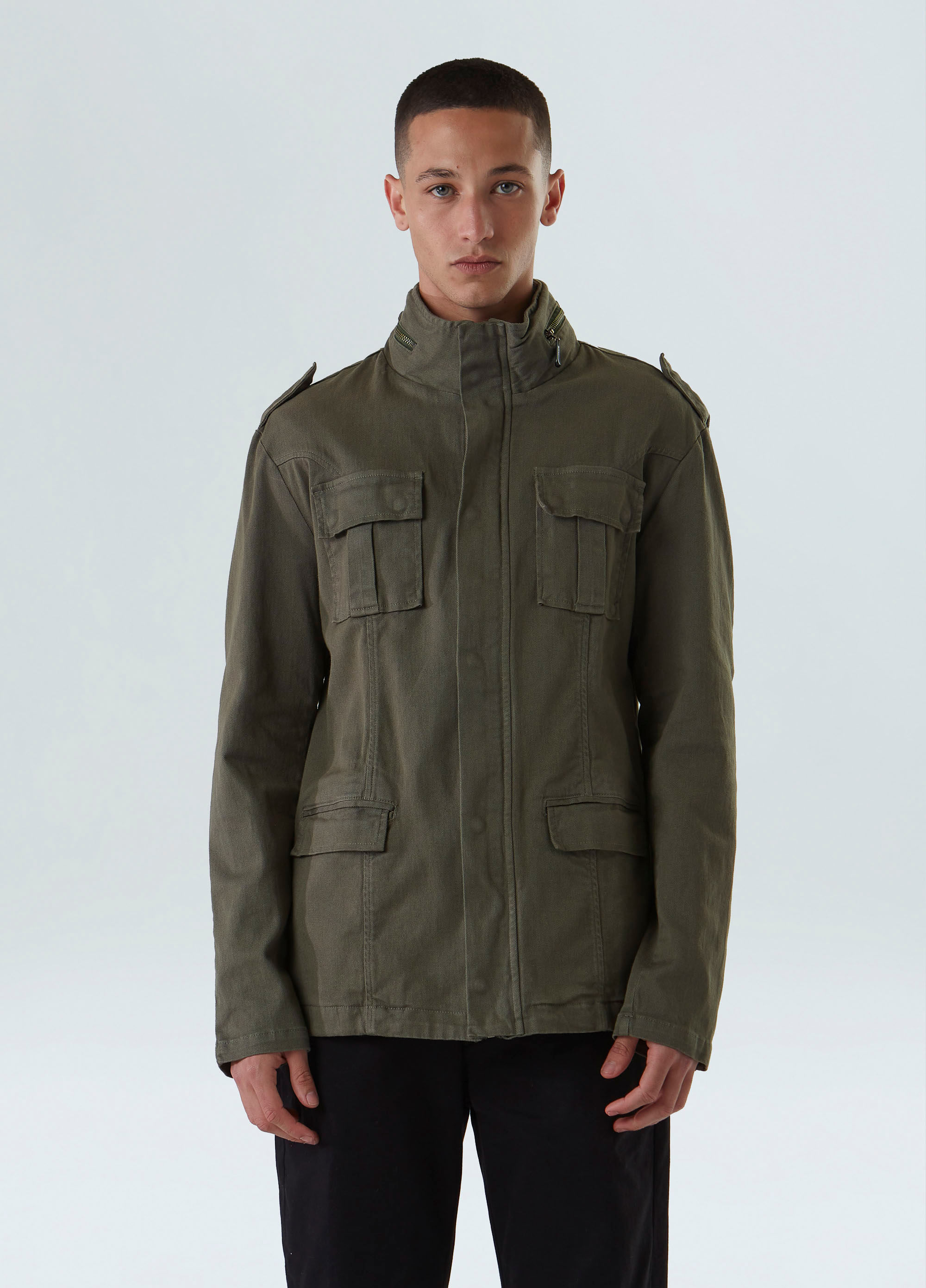 PARKA MASC POCKETS GOLA ALTA