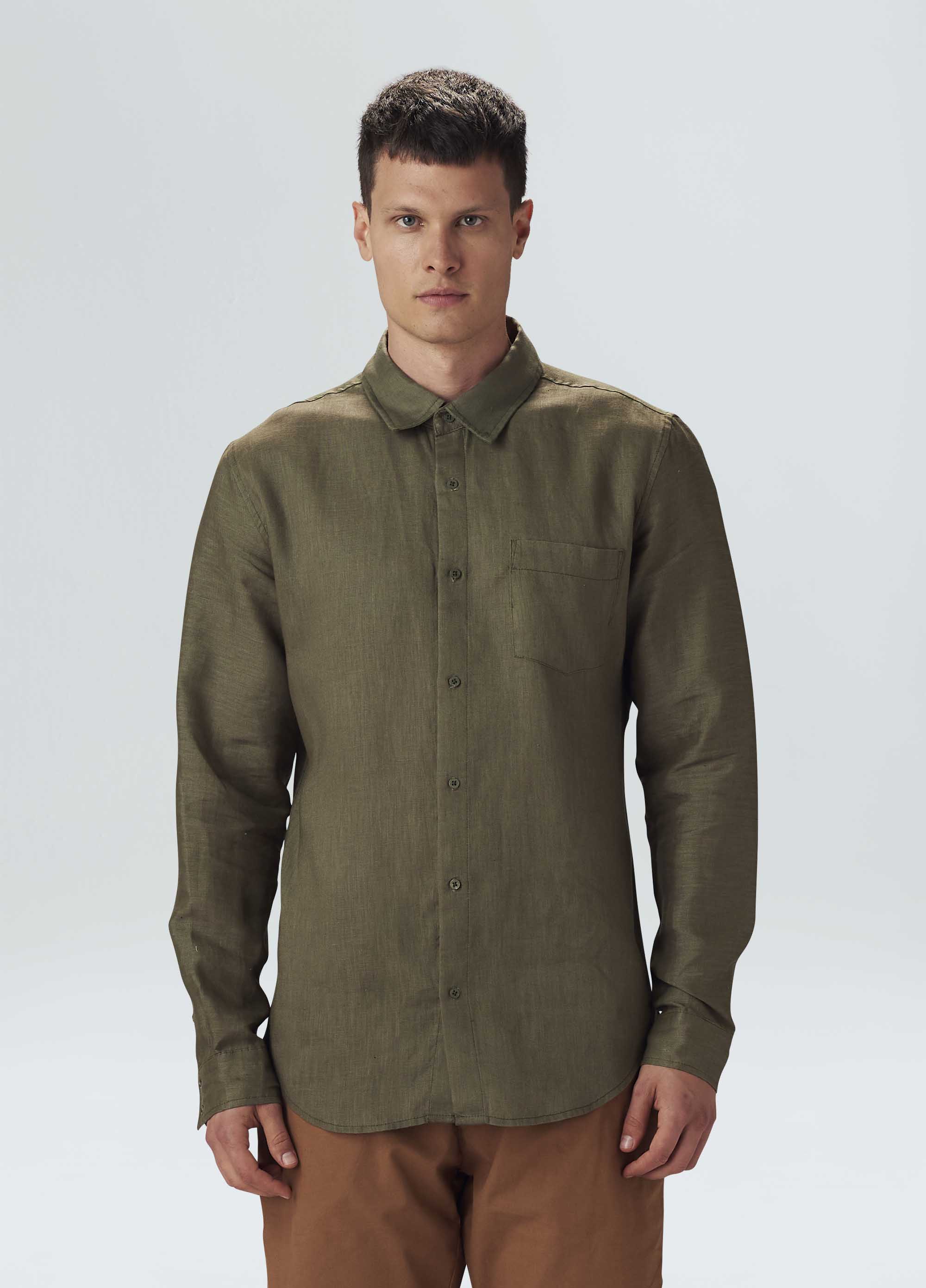 camisa masc classic linen ml