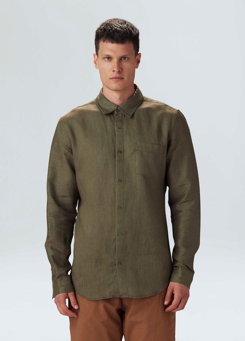 camisa masc classic linen ml