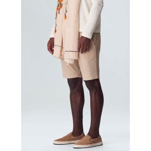 Basic linen tailored shorts