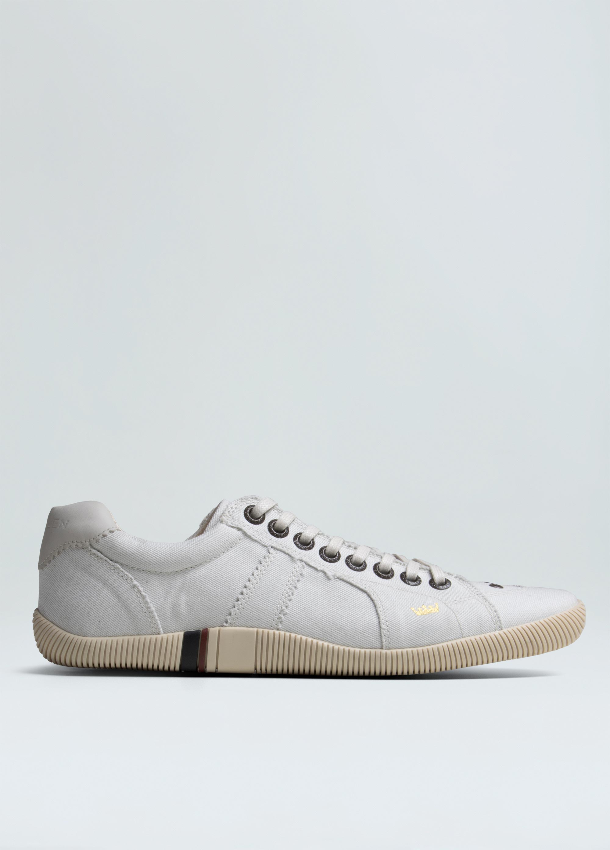 Mens riva mochrome canvas sneakers