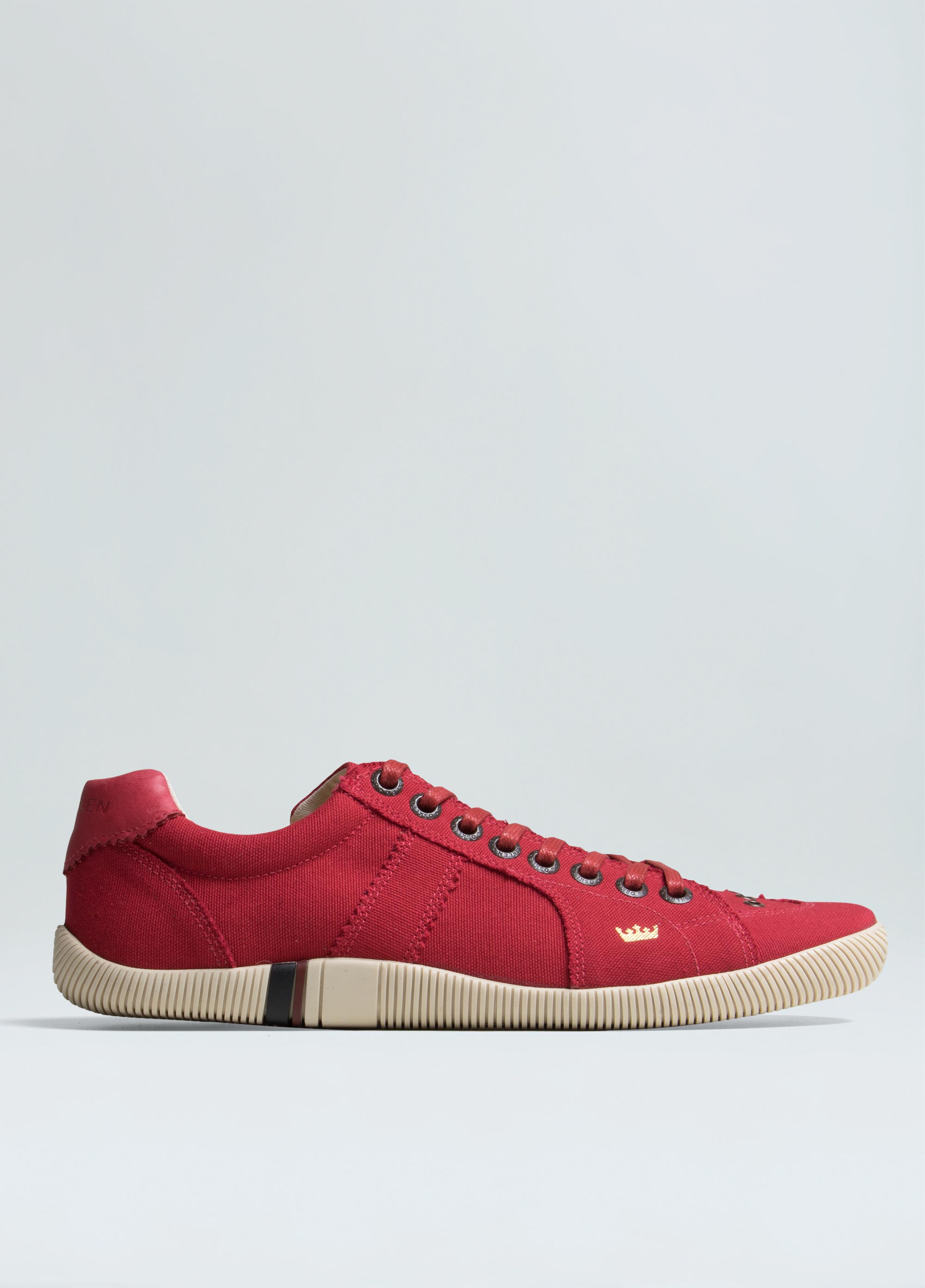 Mens riva mochrome canvas sneakers
