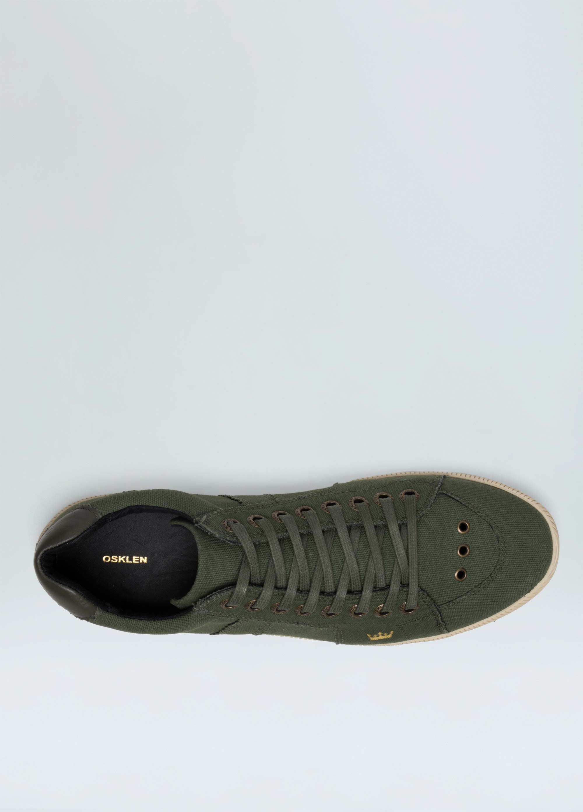 Mens riva mochrome canvas sneakers