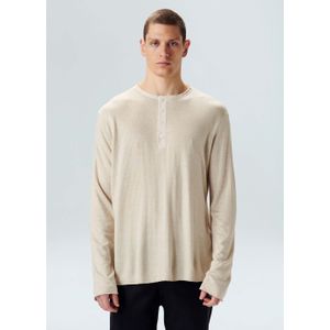 Yoke linen visual kurta shirt