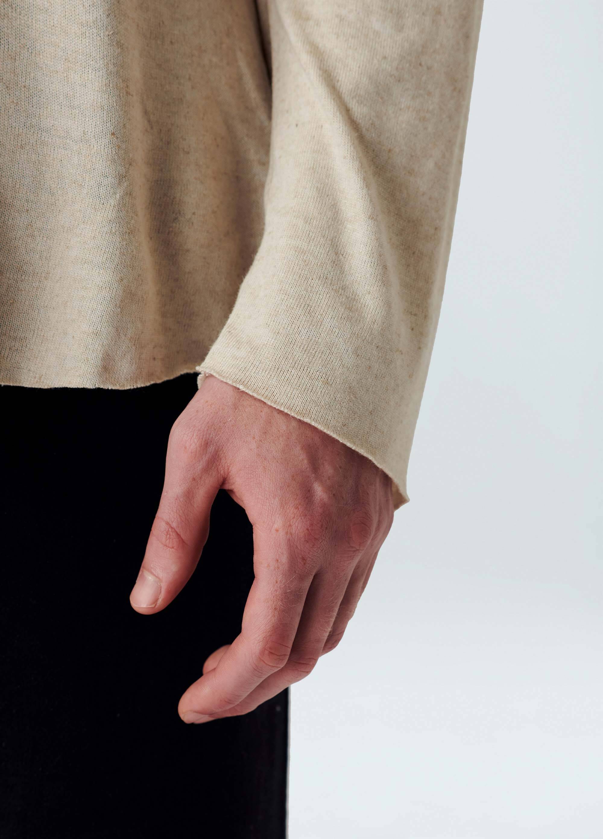 Linen yoke kura shirt