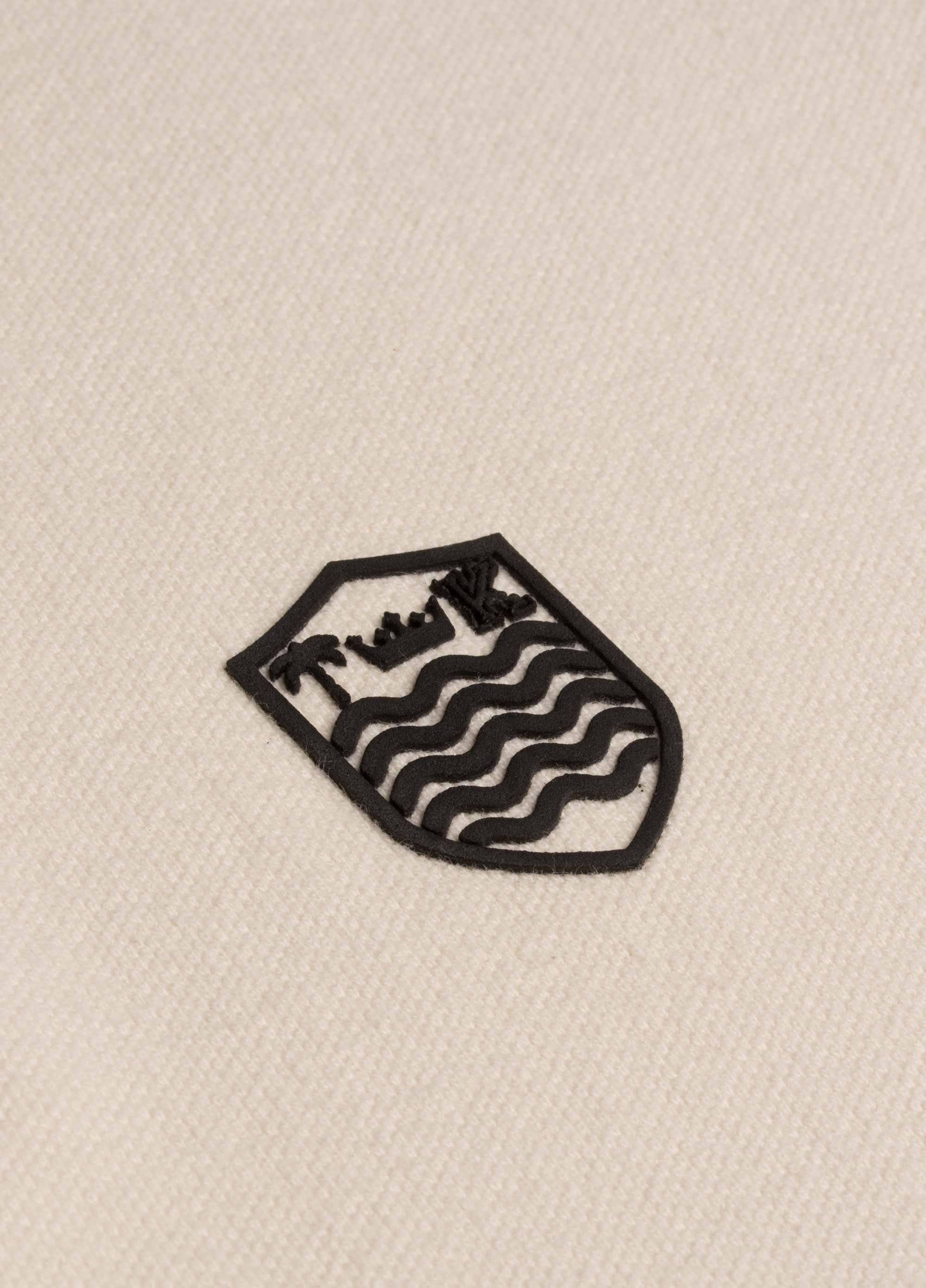 Osklen men mini coat of arms embossed sharp piquet polo