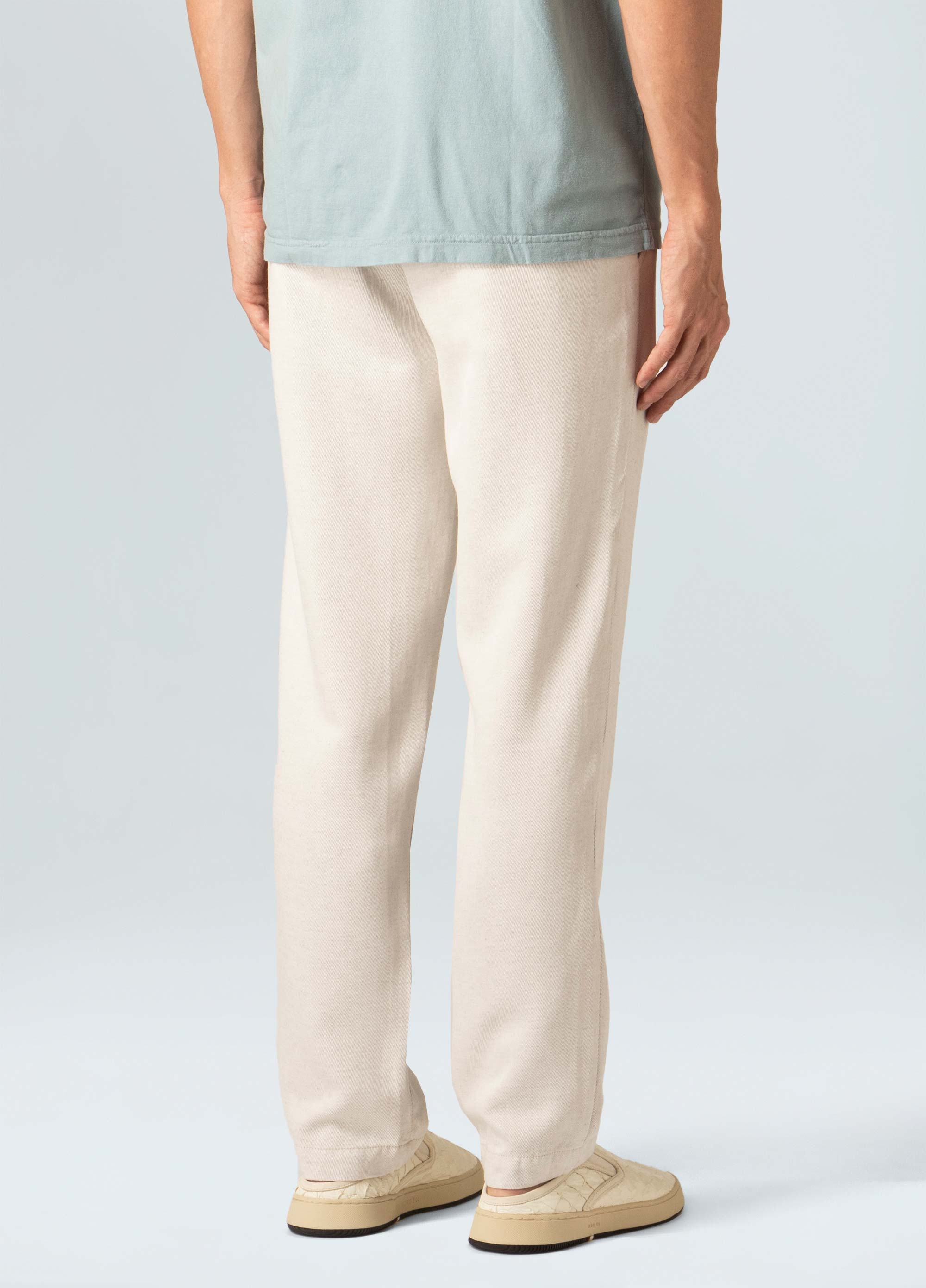 Mens rustic twill tapered pants