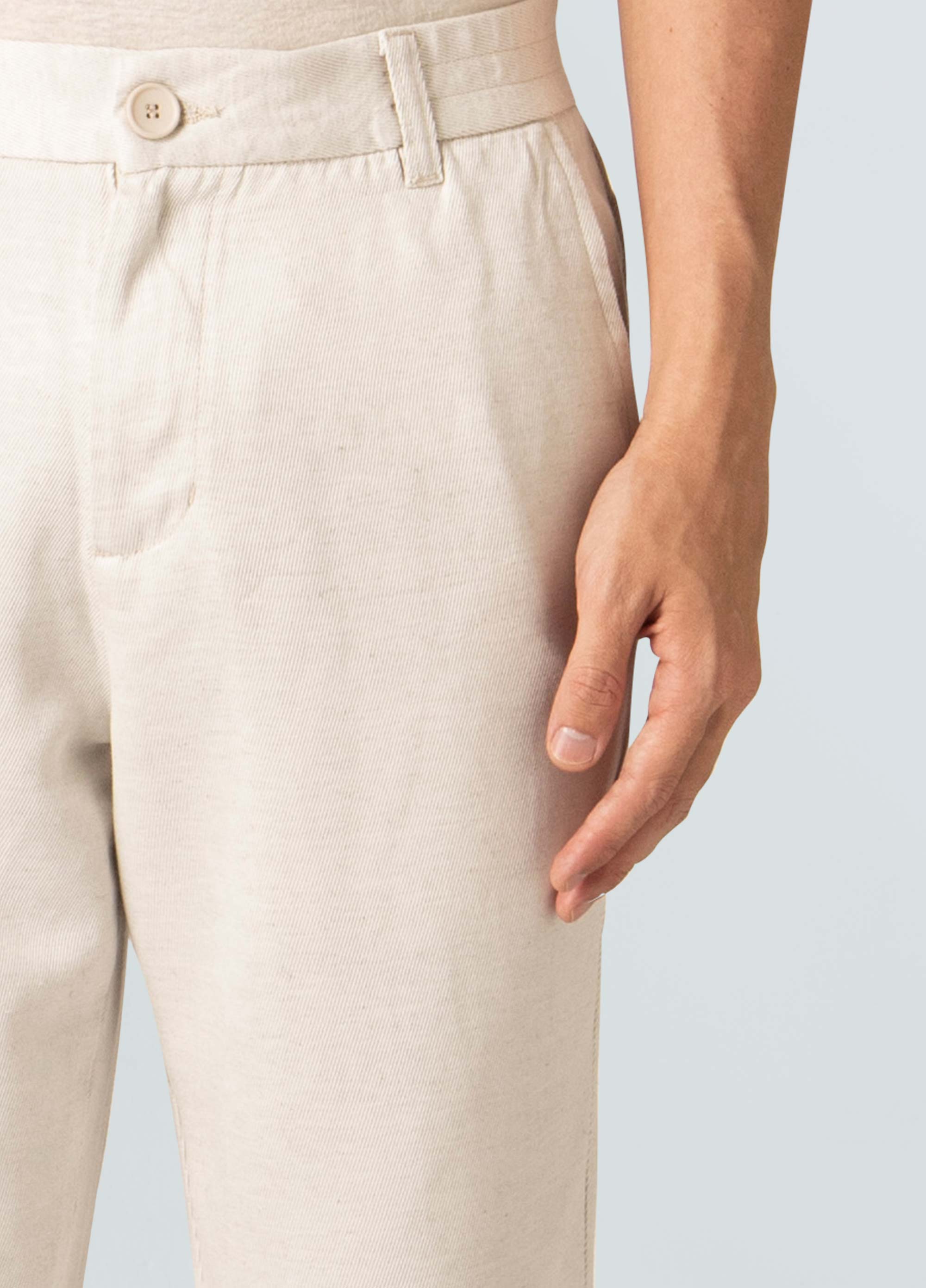 Mens rustic twill tapered pants