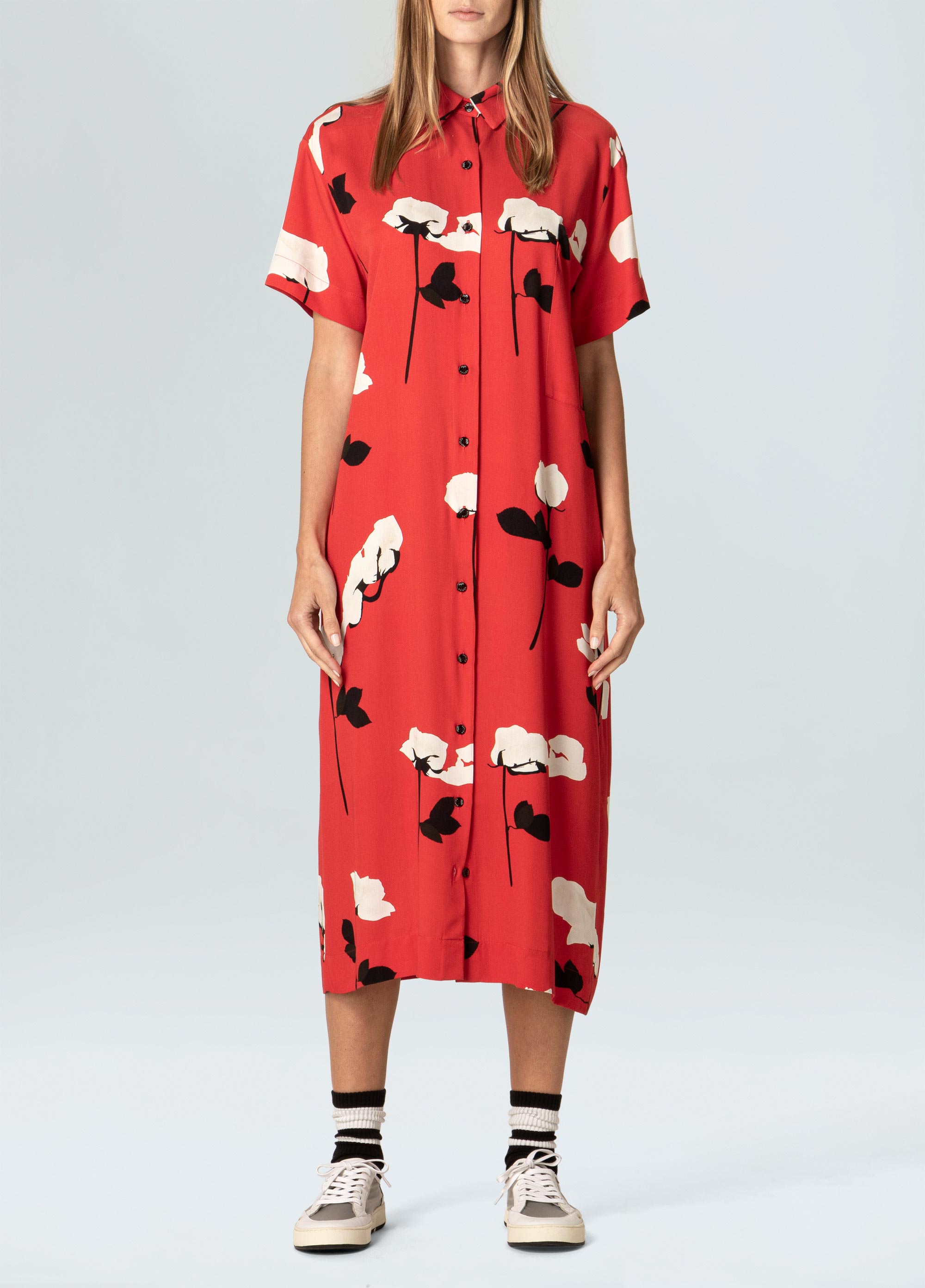 Rose glitch off chemise