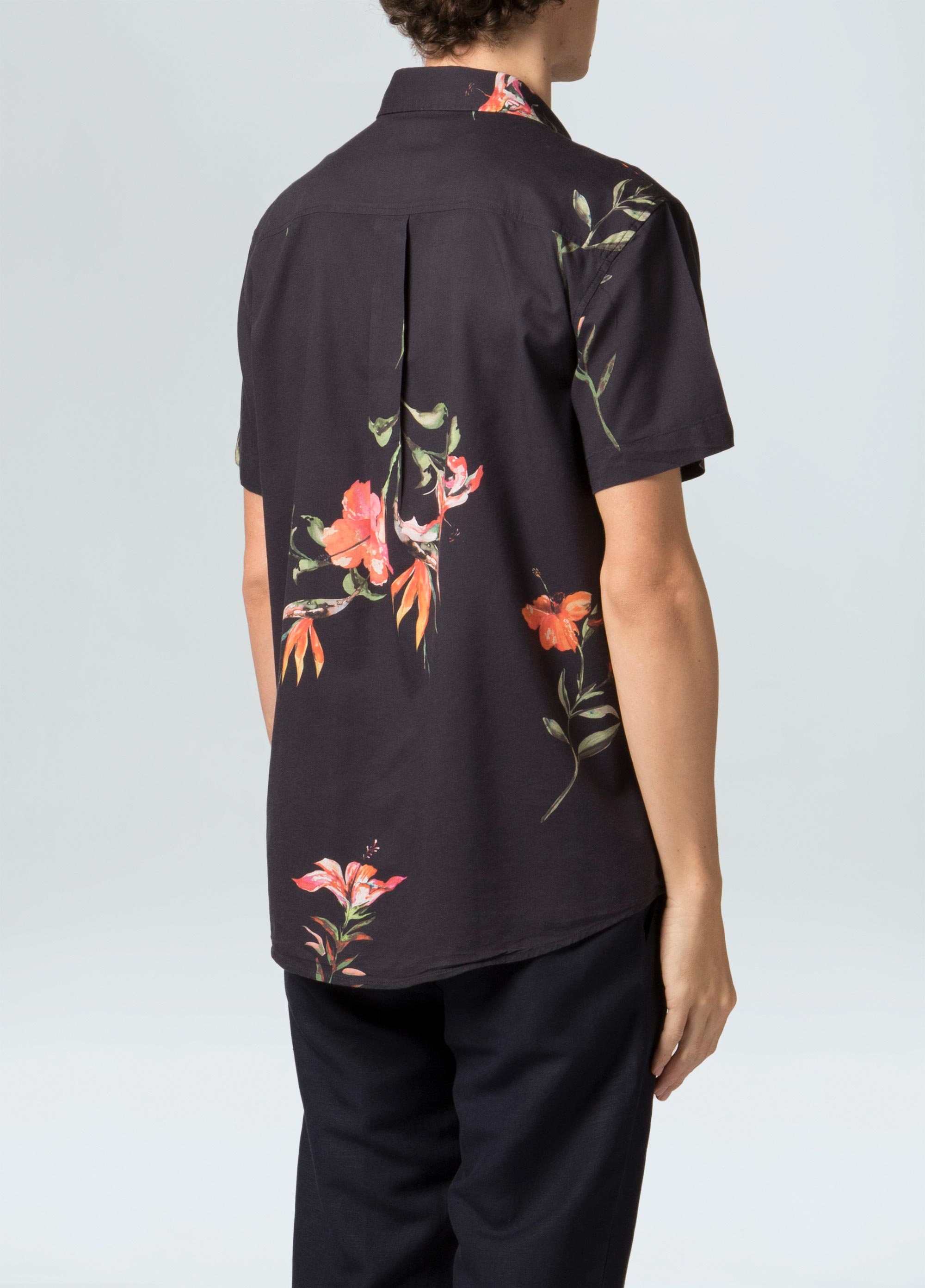 Mens hibiscus shirt (ss)