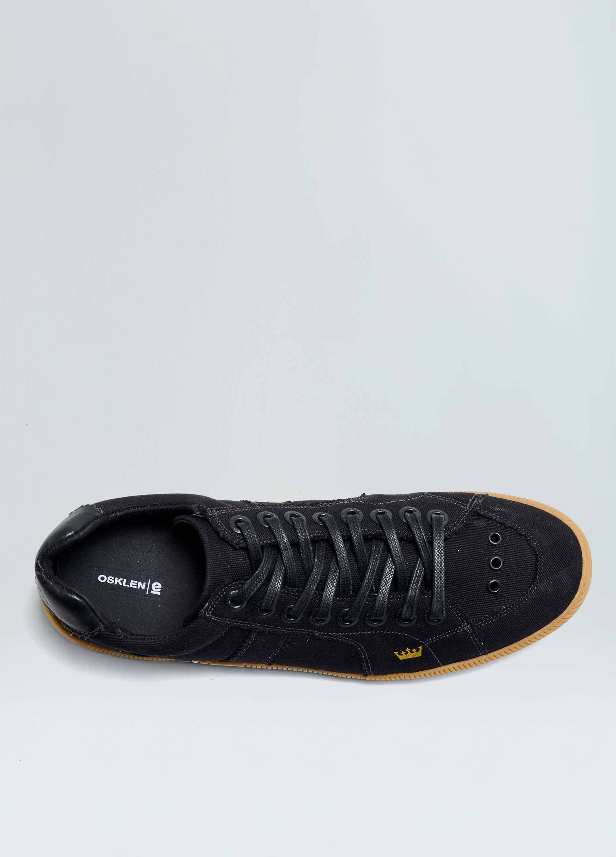 Osklen men monochrome canvas riva sneakers