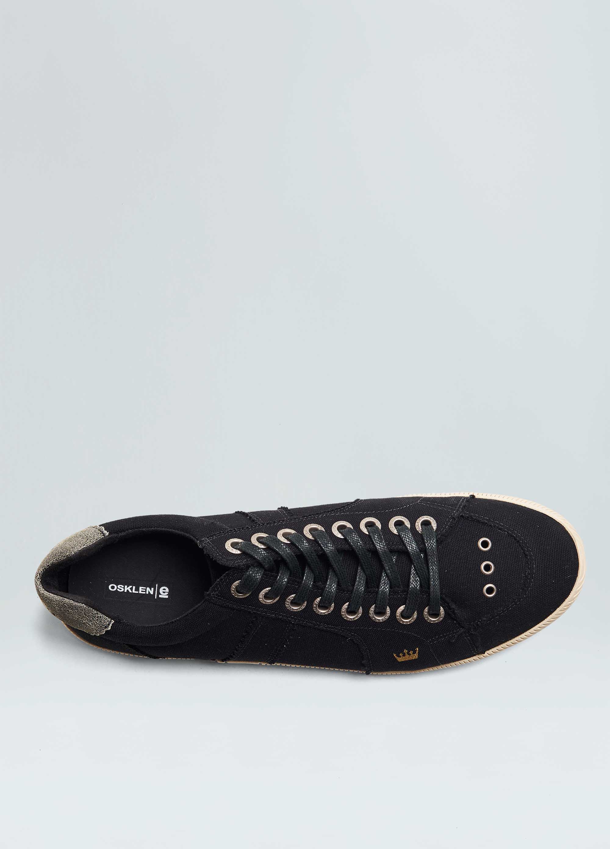 Osklen men monochrome canvas riva sneakers