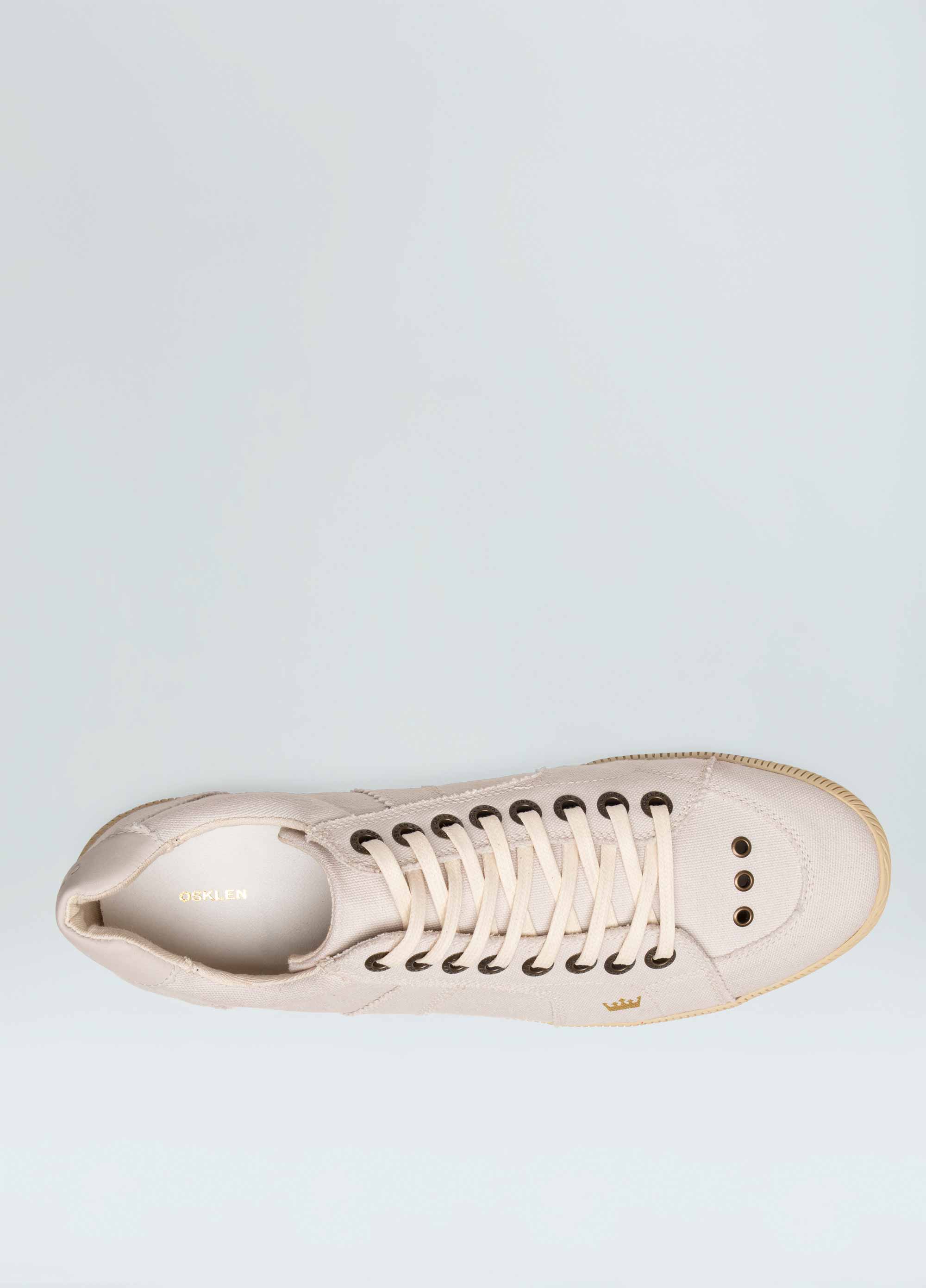 Osklen men monochrome canvas riva sneakers