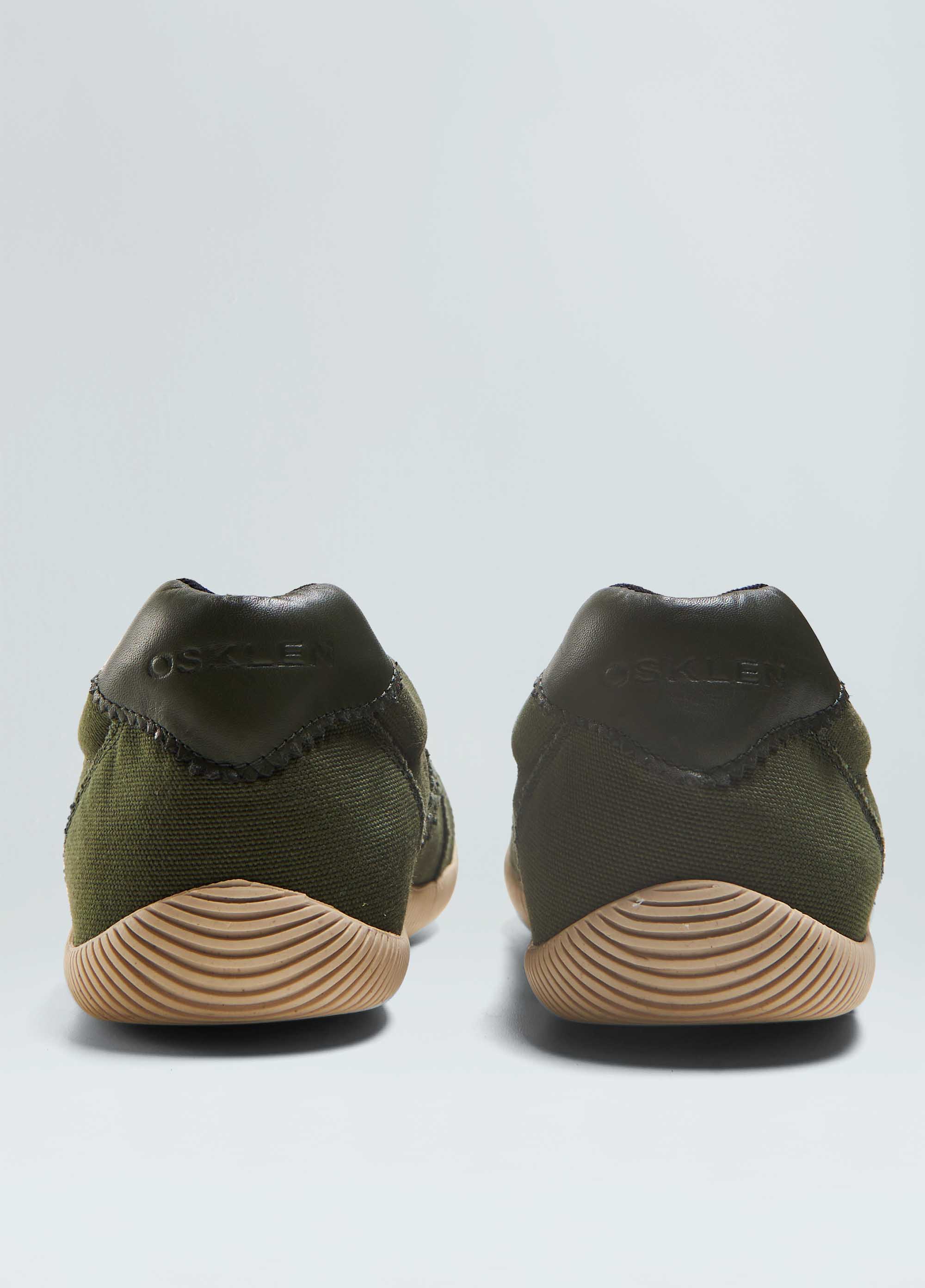 Osklen men monochrome canvas riva sneakers