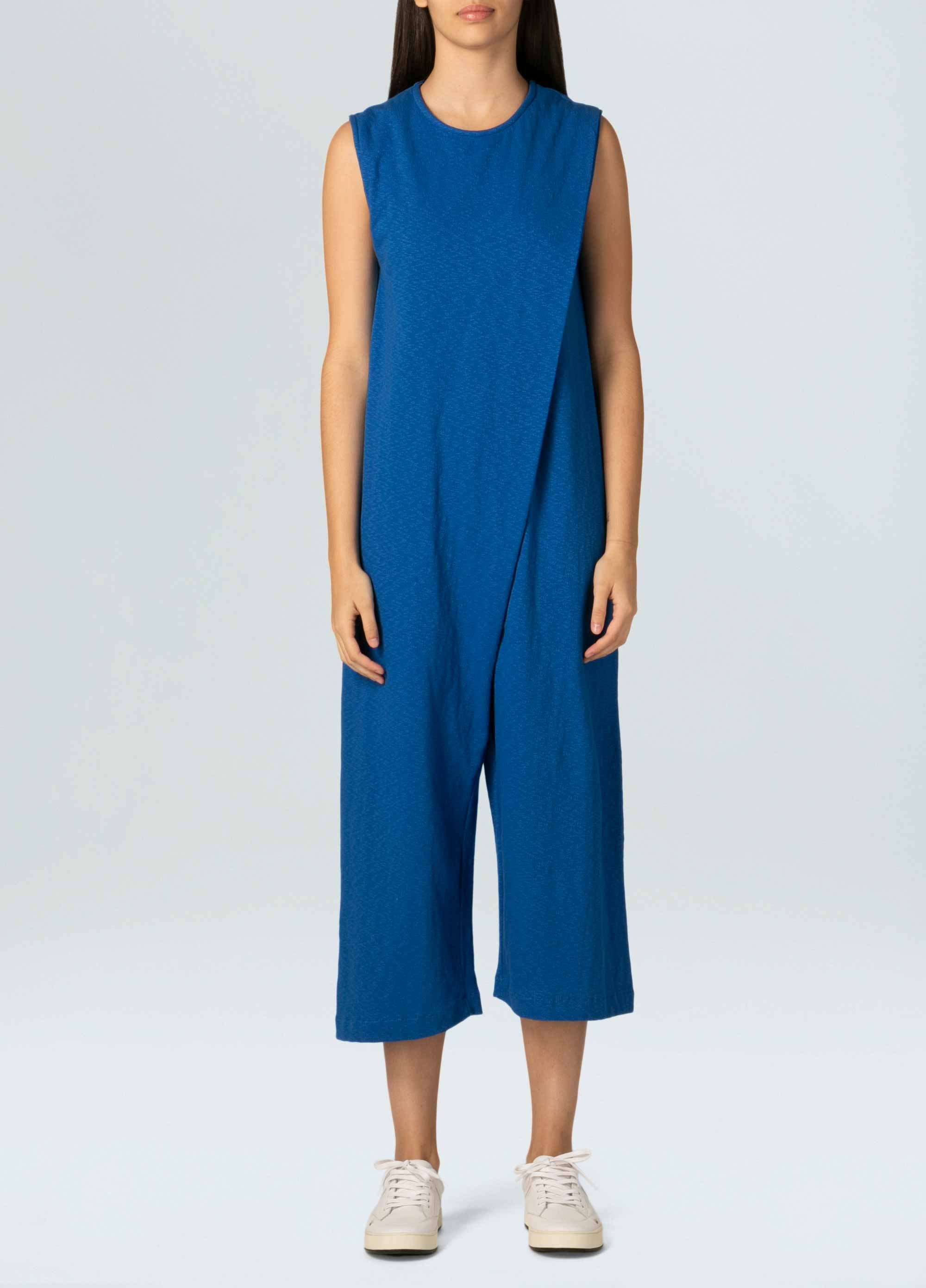 Womens rustic overlap loose jumpsuit