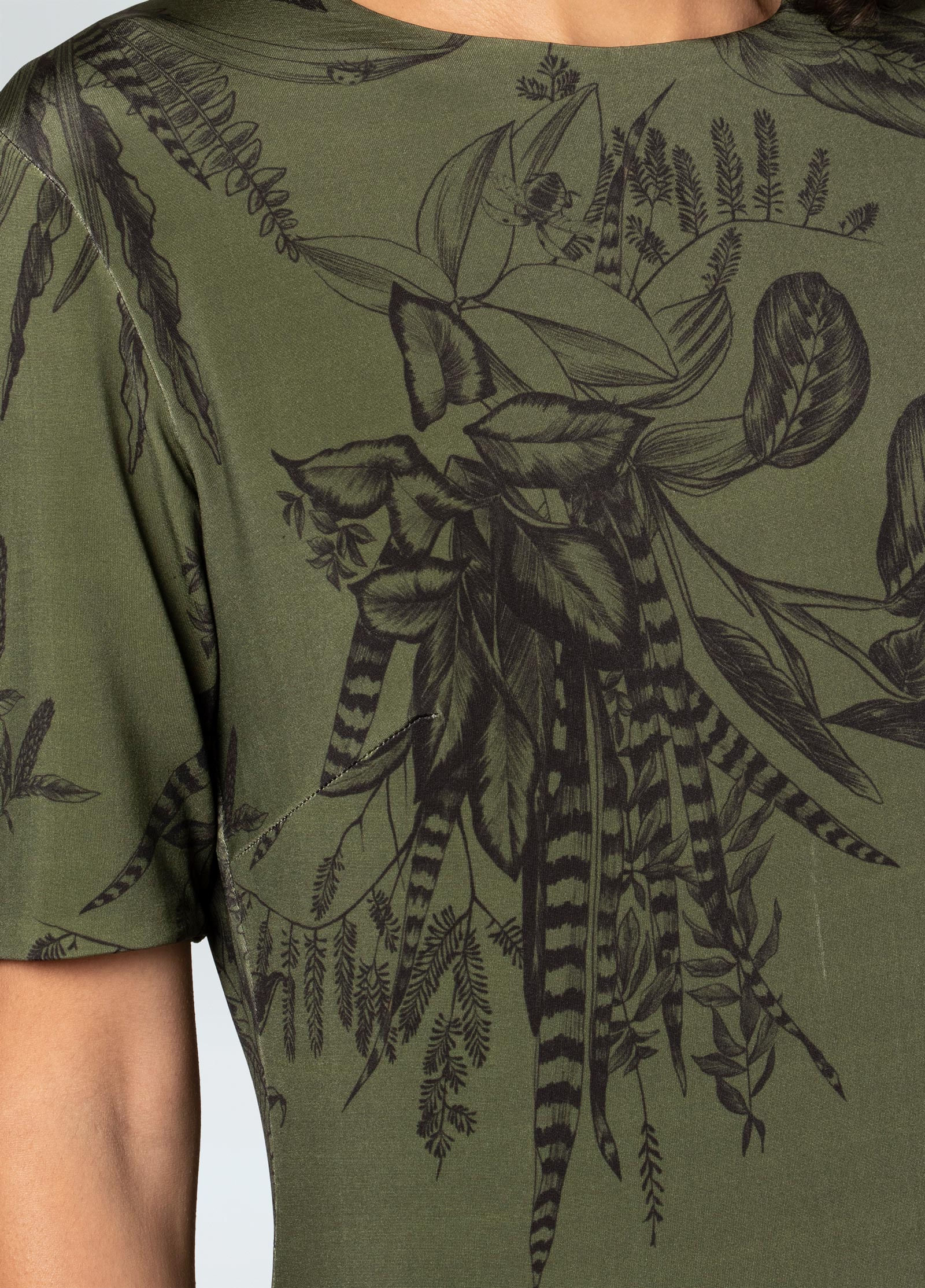 Womens double toile leaf dress