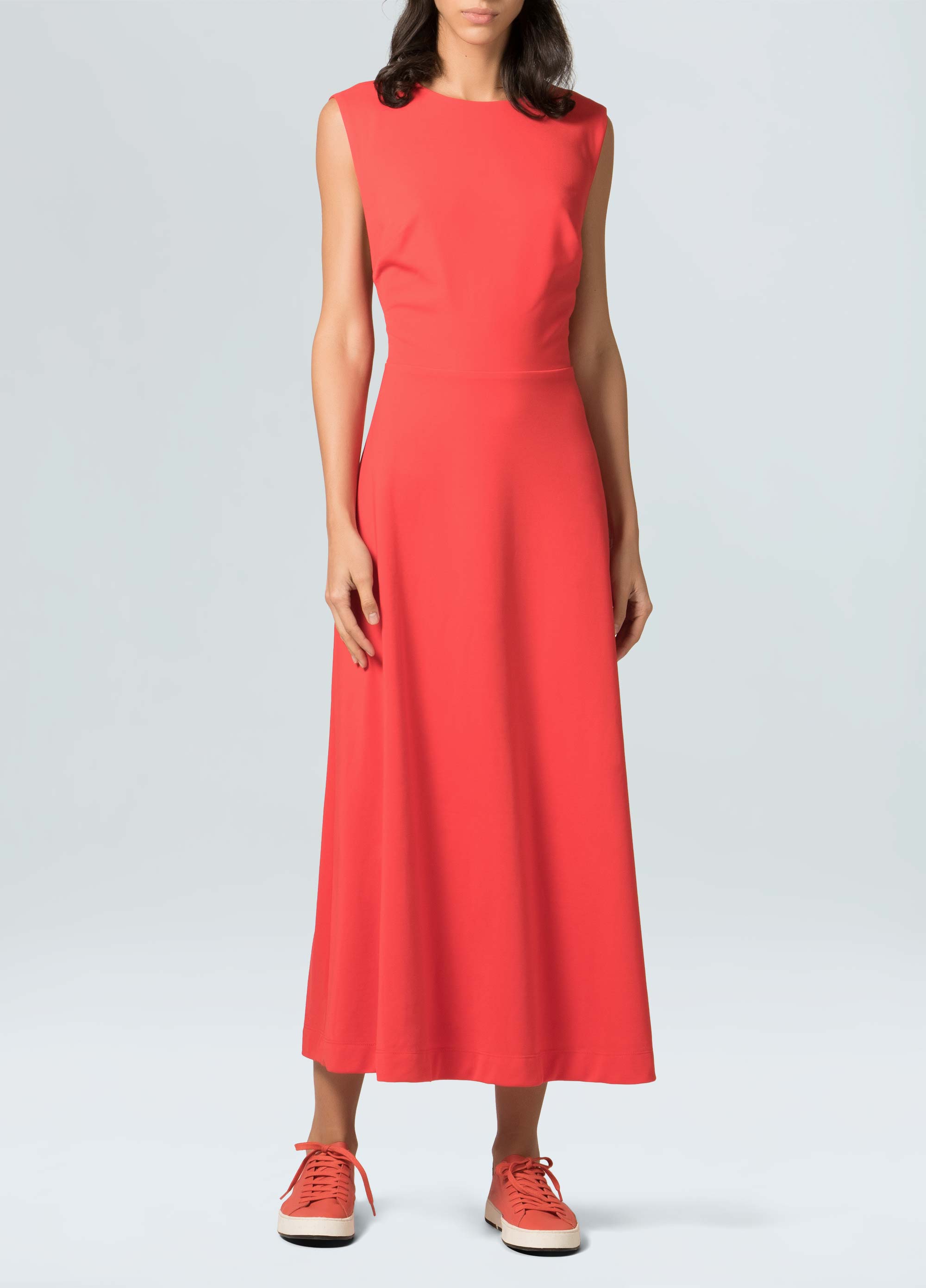 Womens naked back sleeveless dress