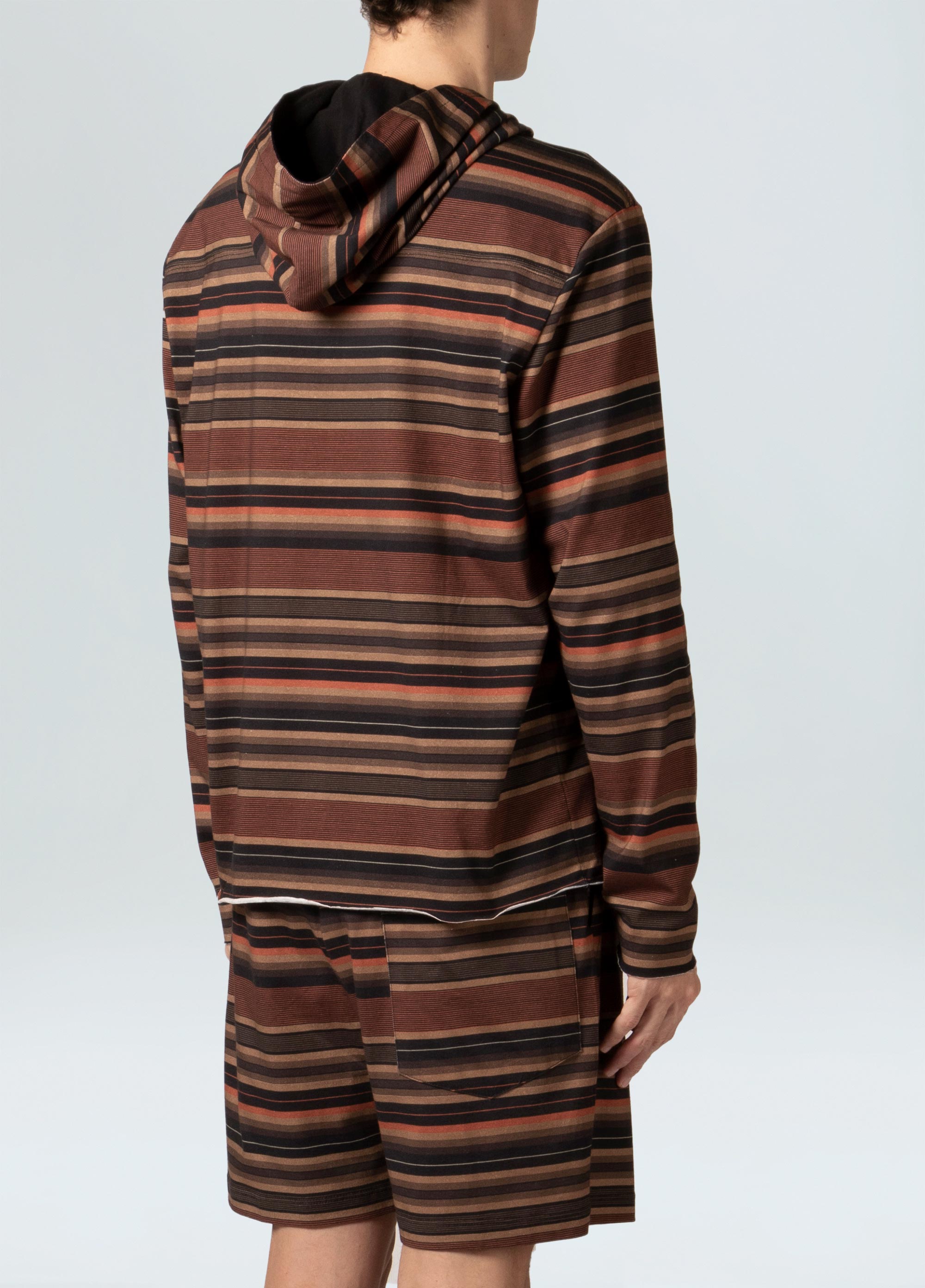Mens over striped inama coat