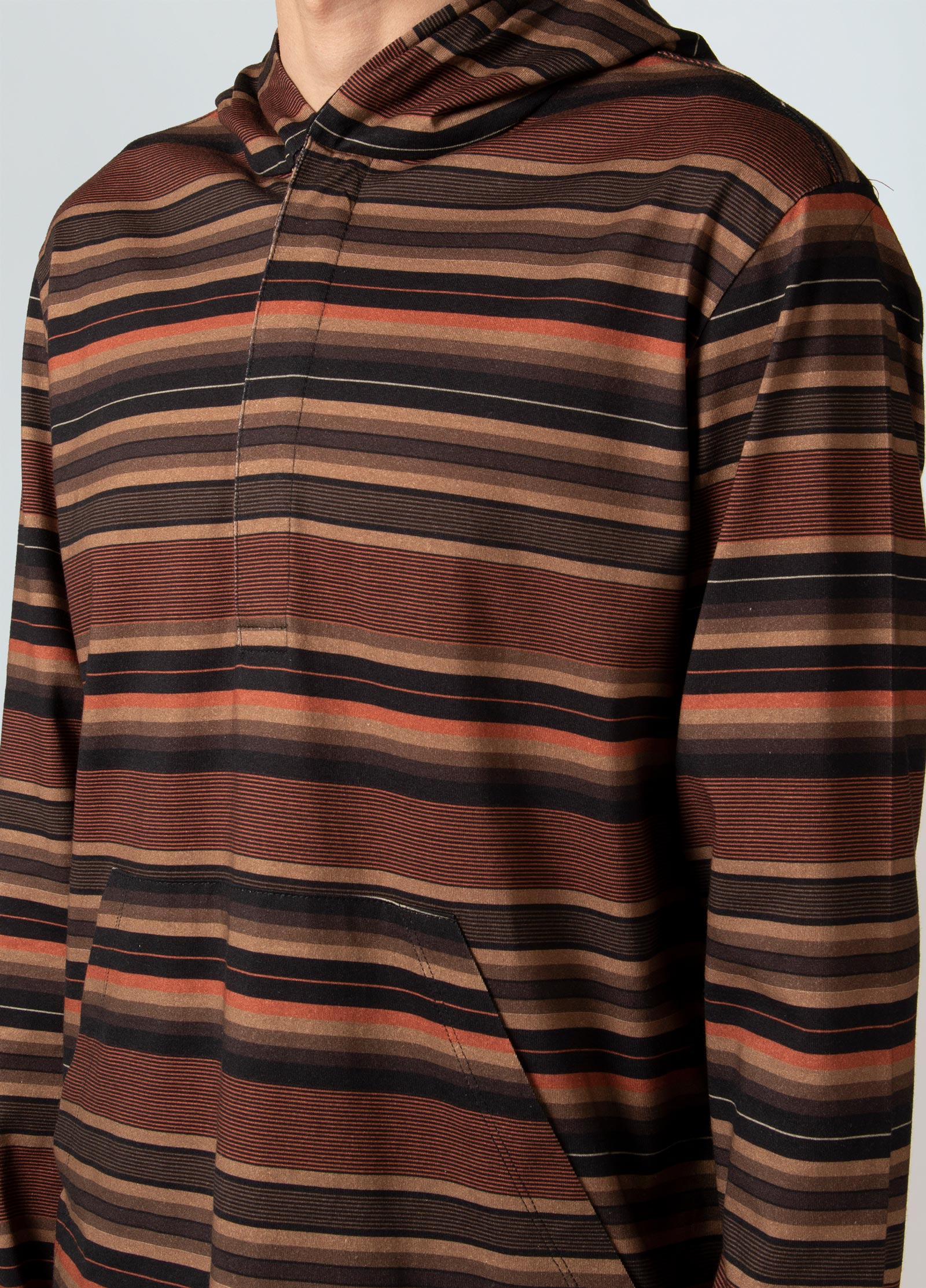 Mens over striped inama coat