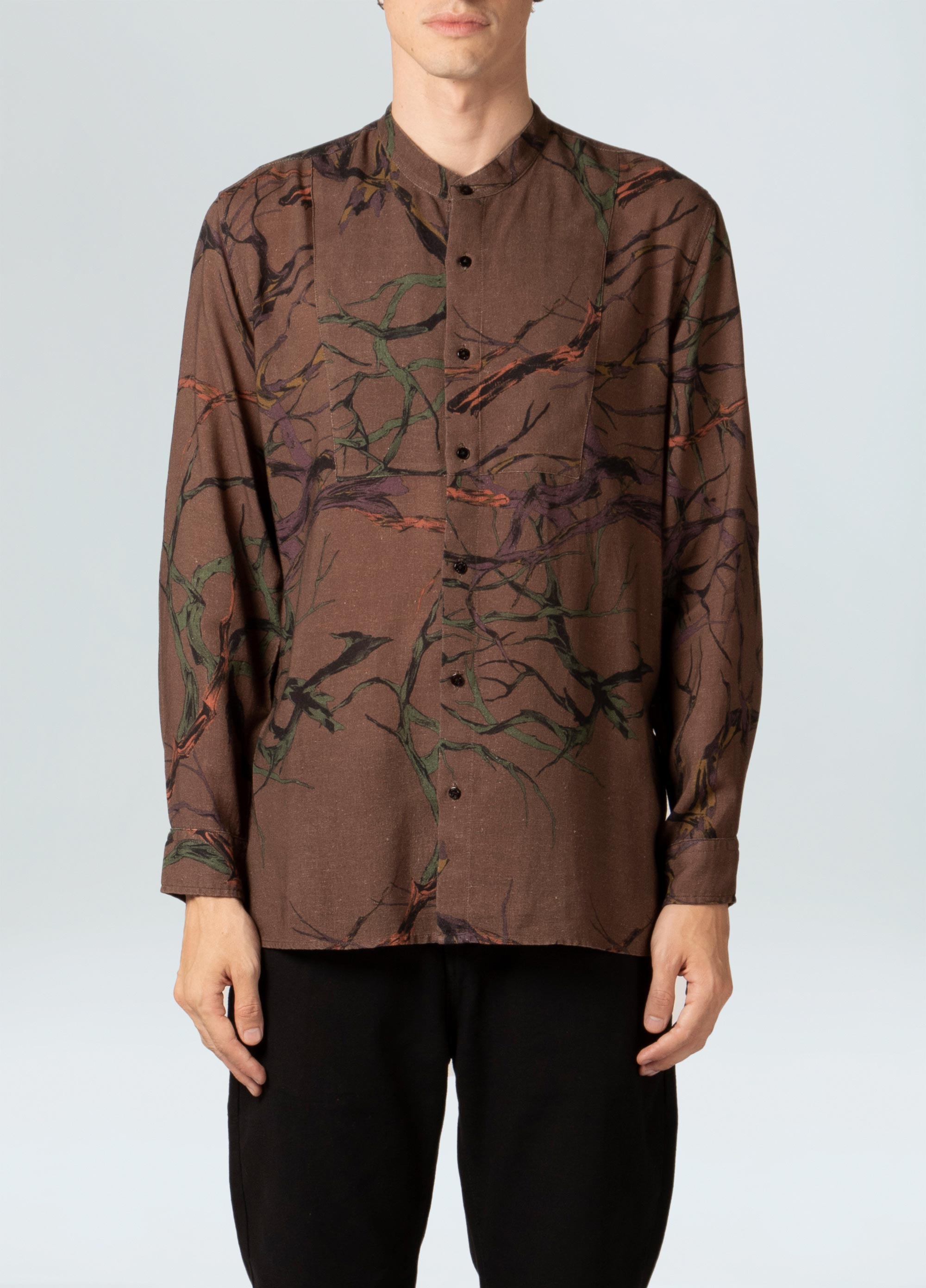 Mens tangle fluid linen kurta shirt