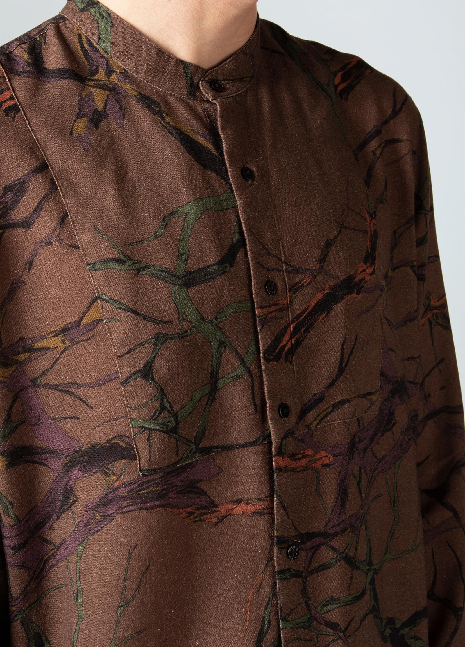 Mens tangle fluid linen kurta shirt