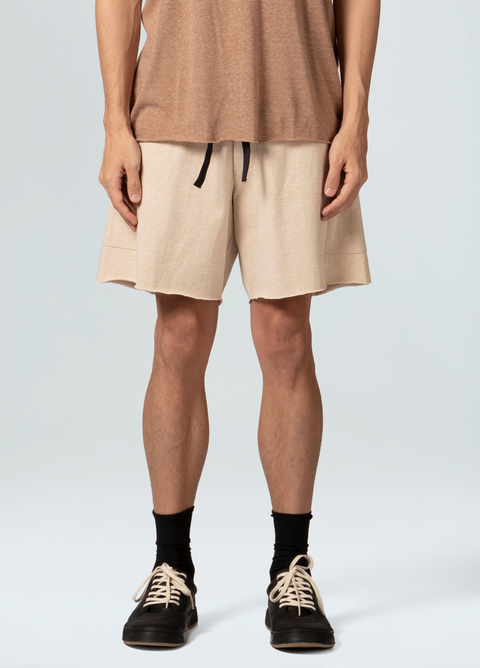 Mens rustic natural cotton color short