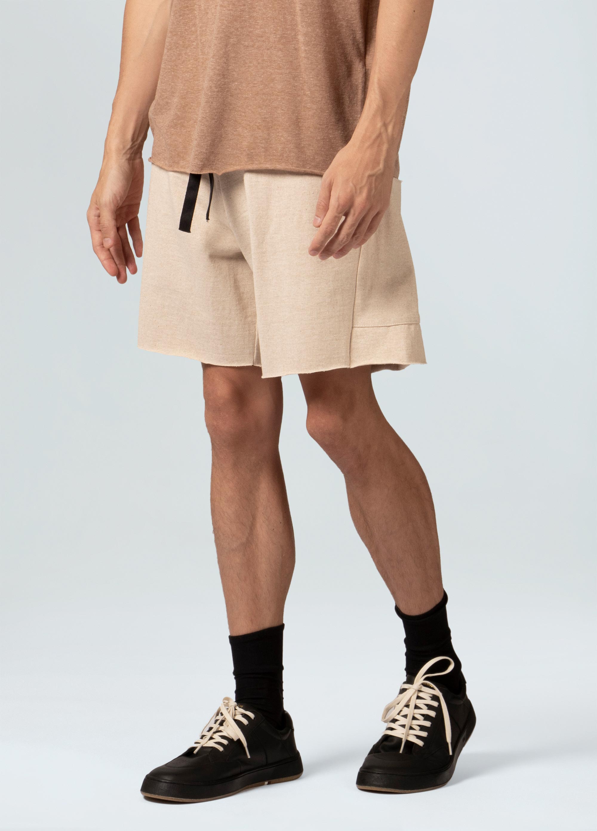 Mens rustic natural cotton color short