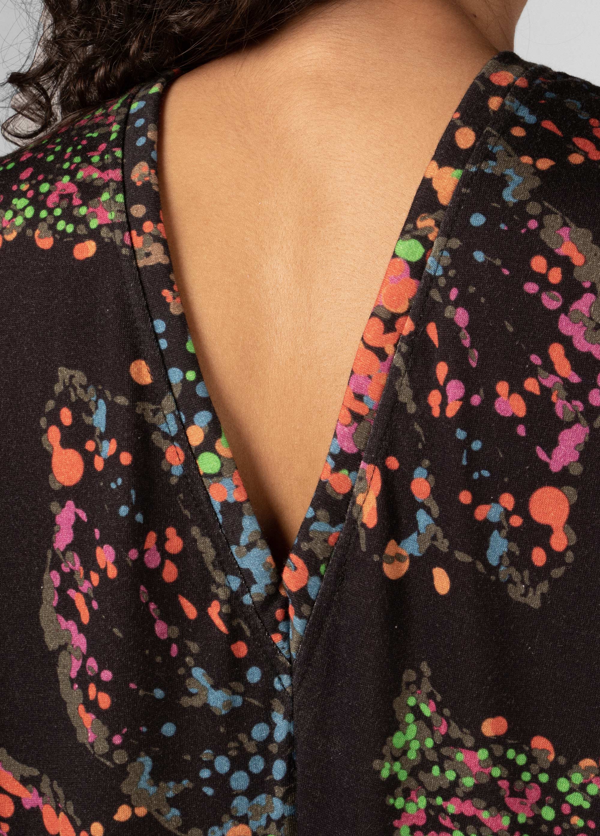 Womens sleeveless floral notes jumpsuit