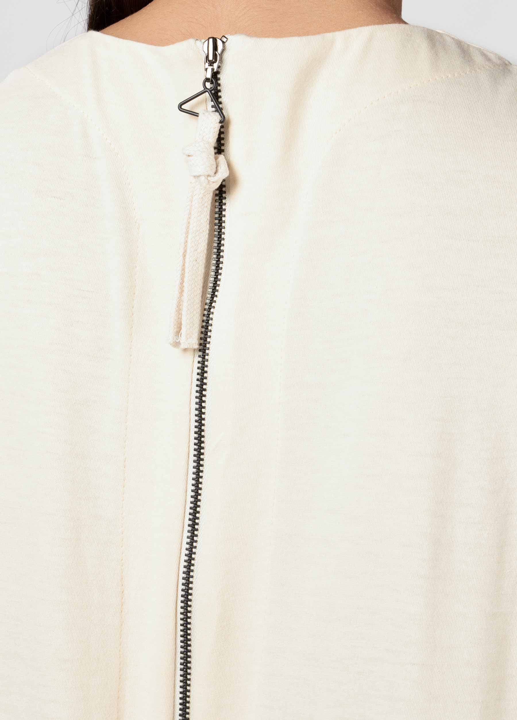 Pleated sleeveless jumpsuit