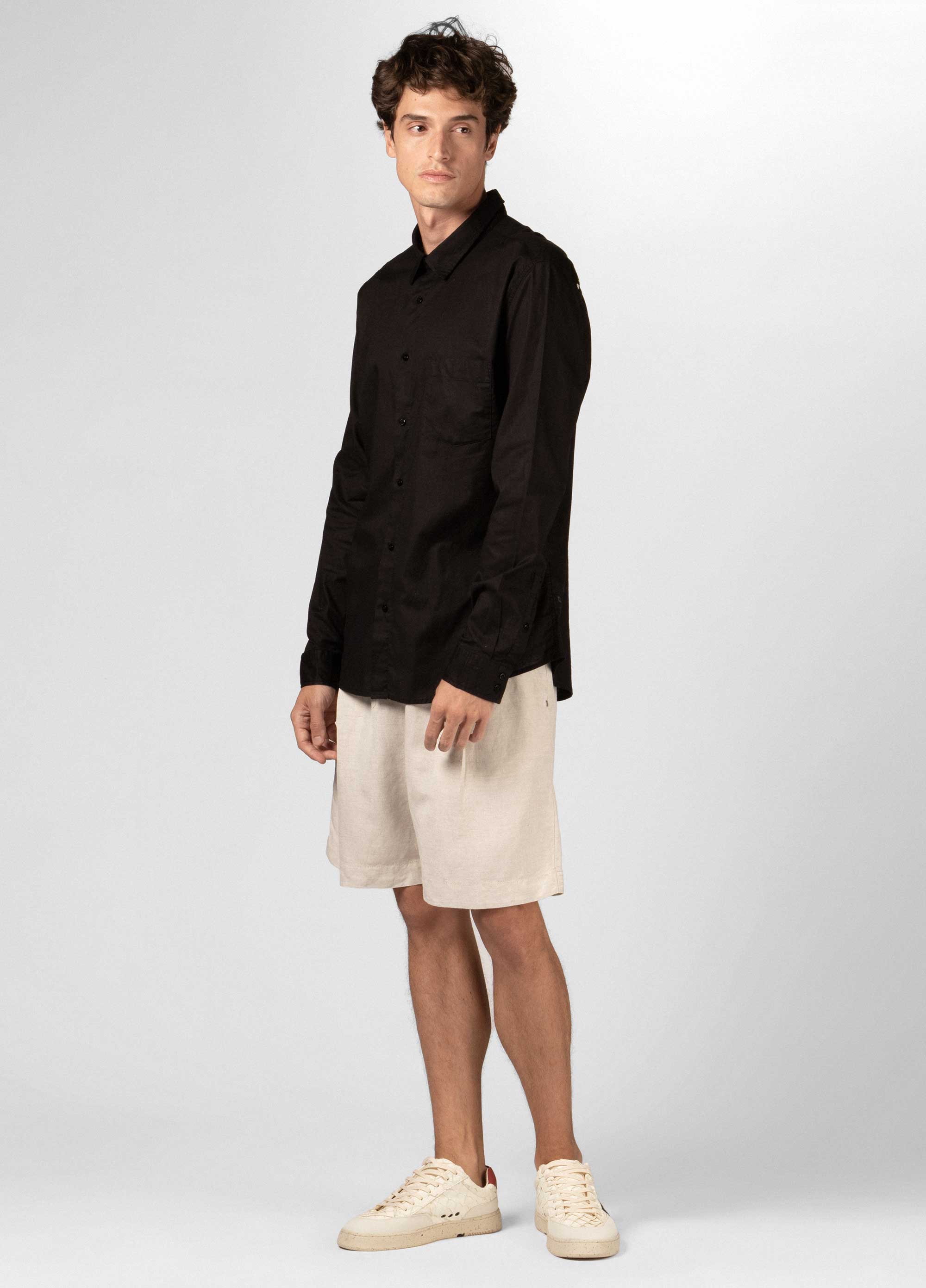 Mens drifter linen shorts