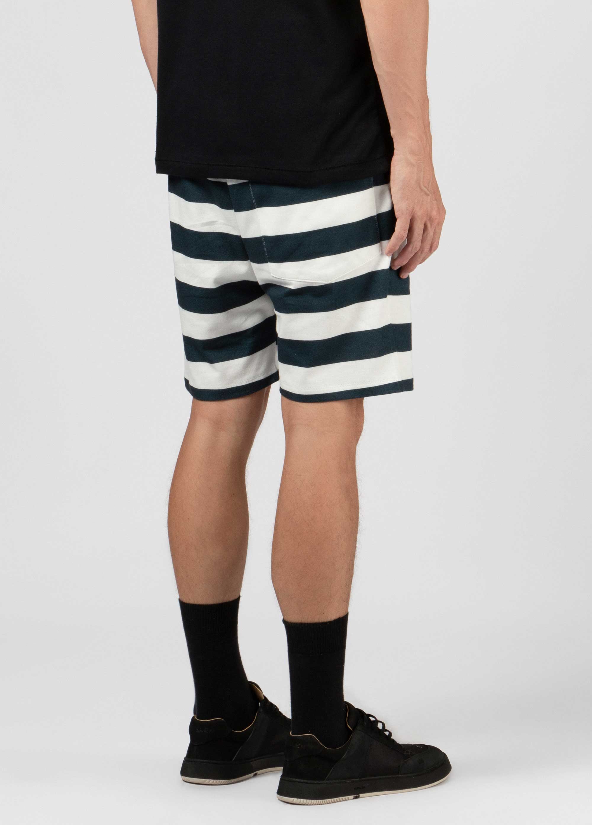 Mens color stripes casual shorts