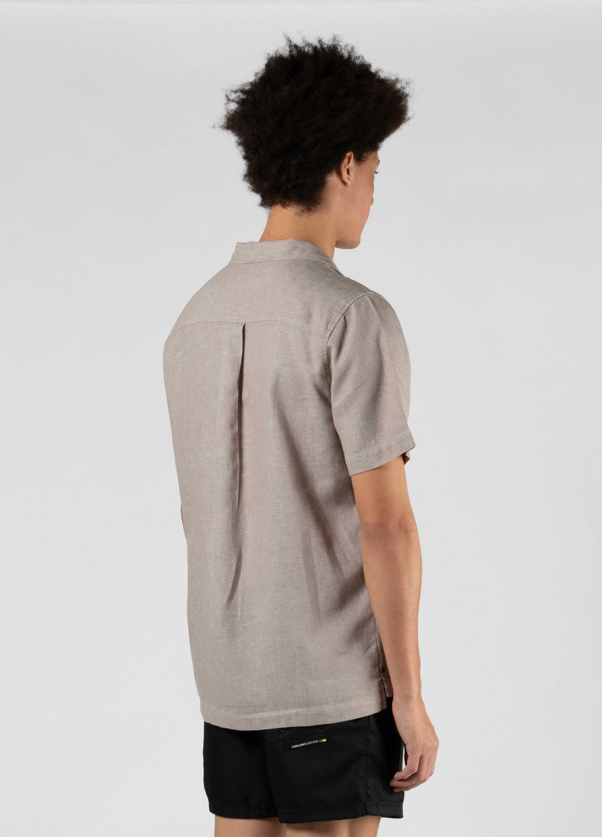 Linen pj shirt (ss)