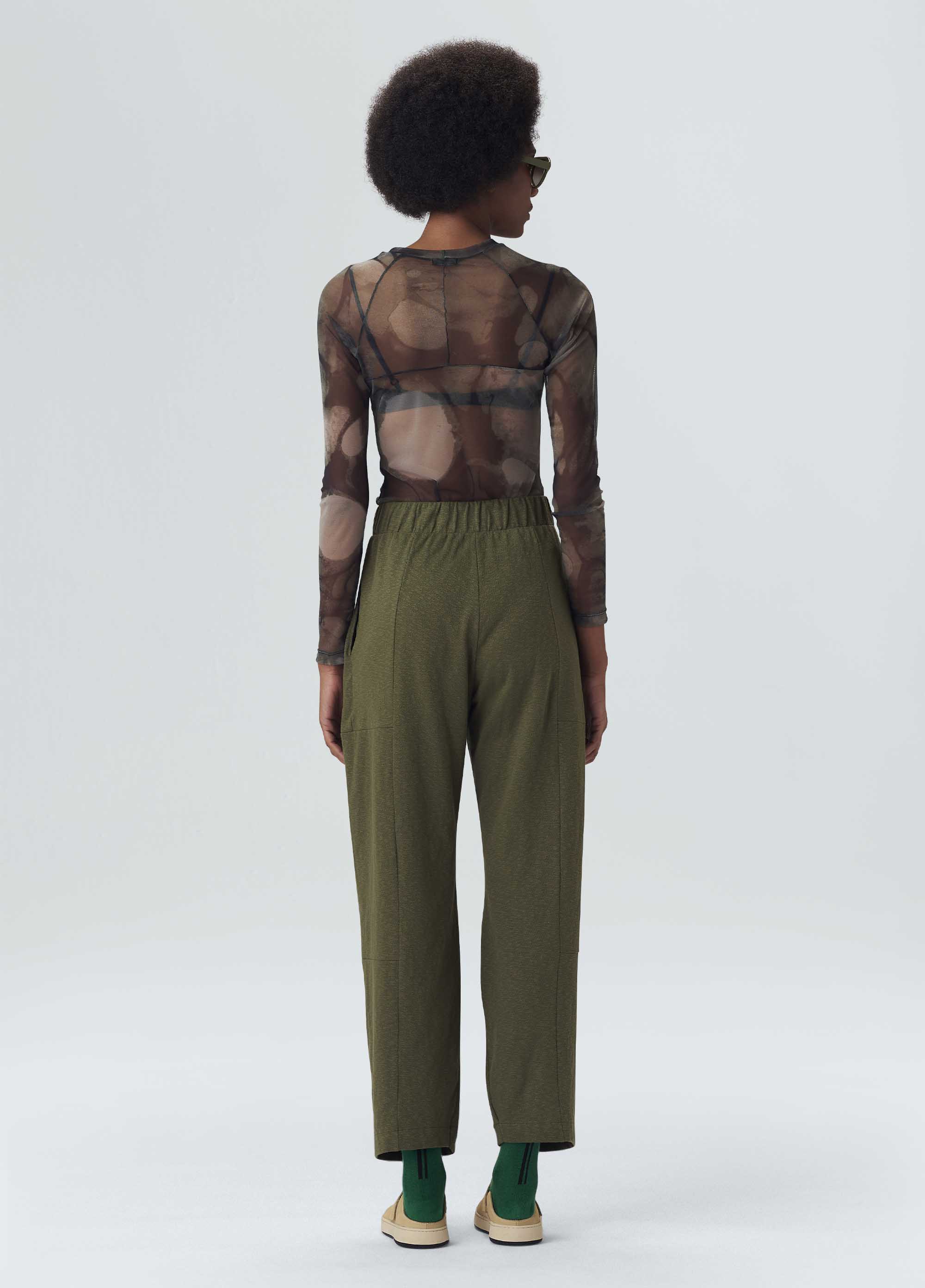 Womens seam details rusty pants