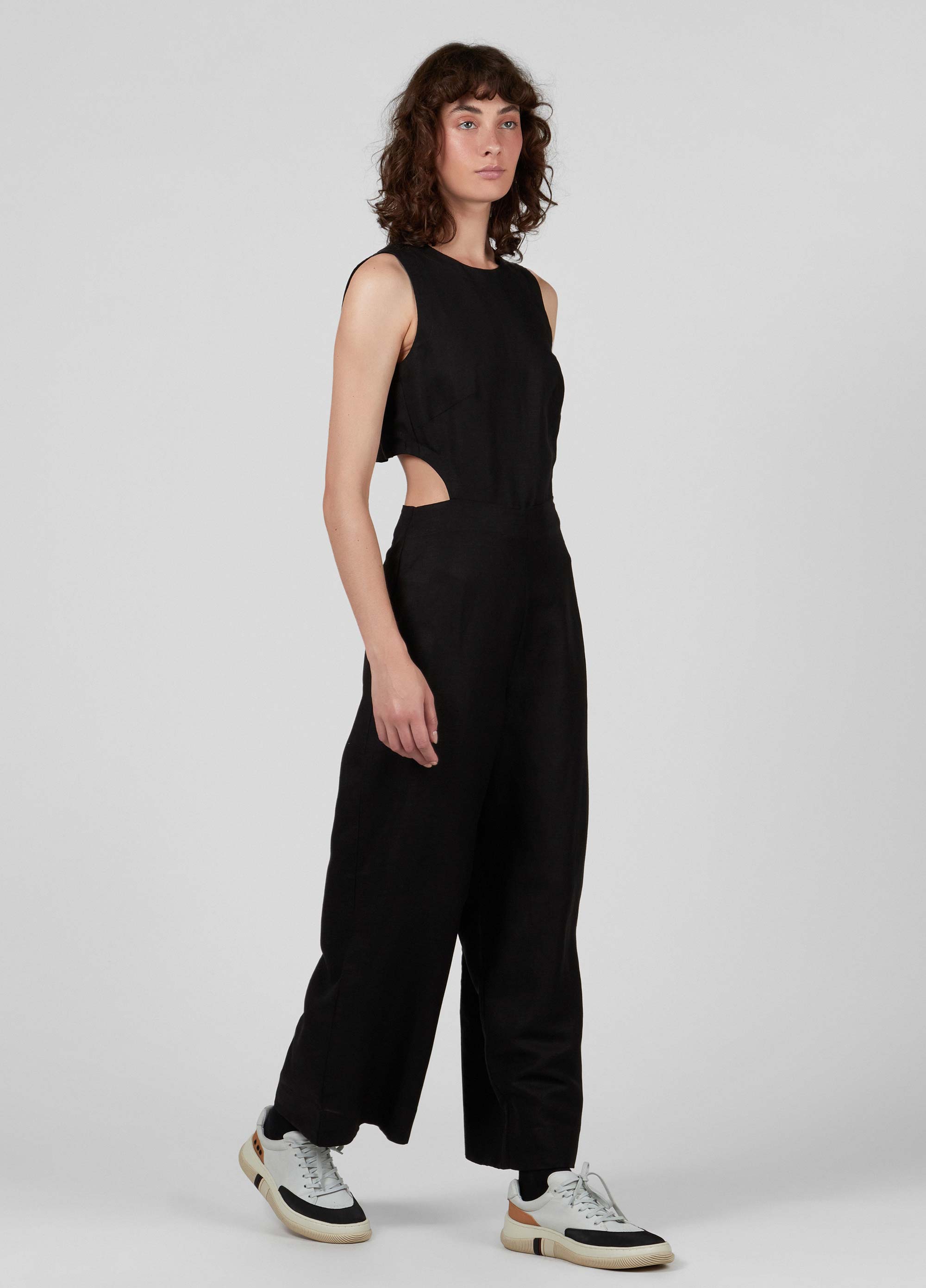 Osklen women linen halterneck jumpsuit
