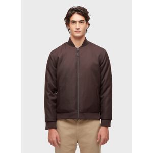 Plain double bomber jacket