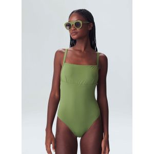 Osklen women high cut square neck swimsuit