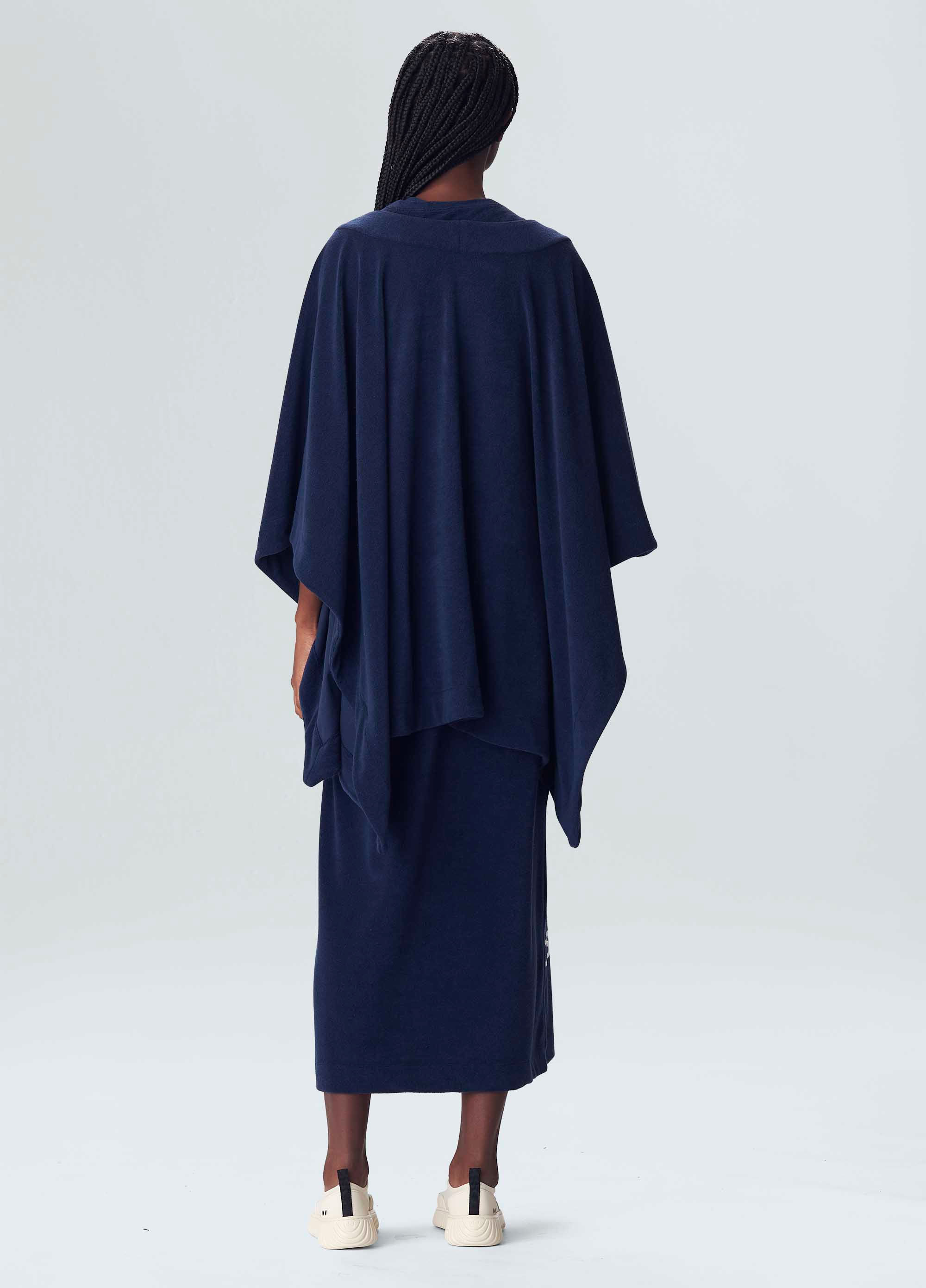 Osklen women open front eco terry poncho