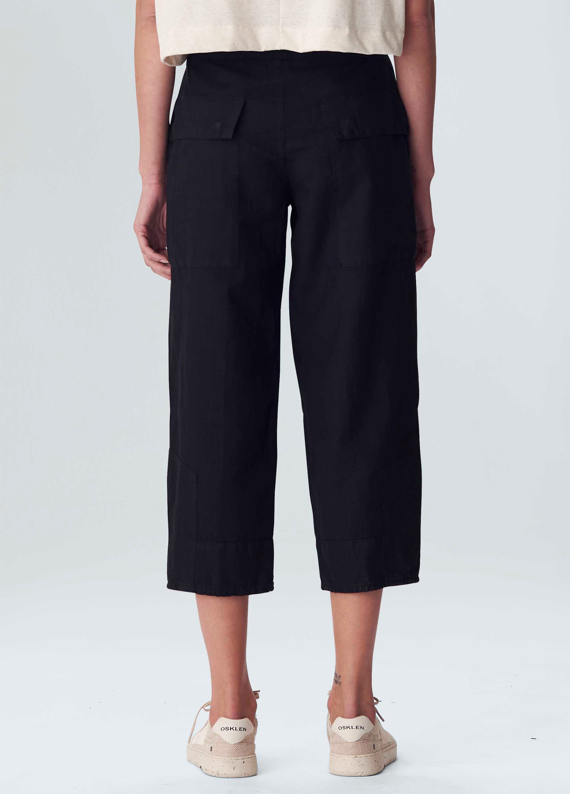 Osklen women seam detail black adjustable pants