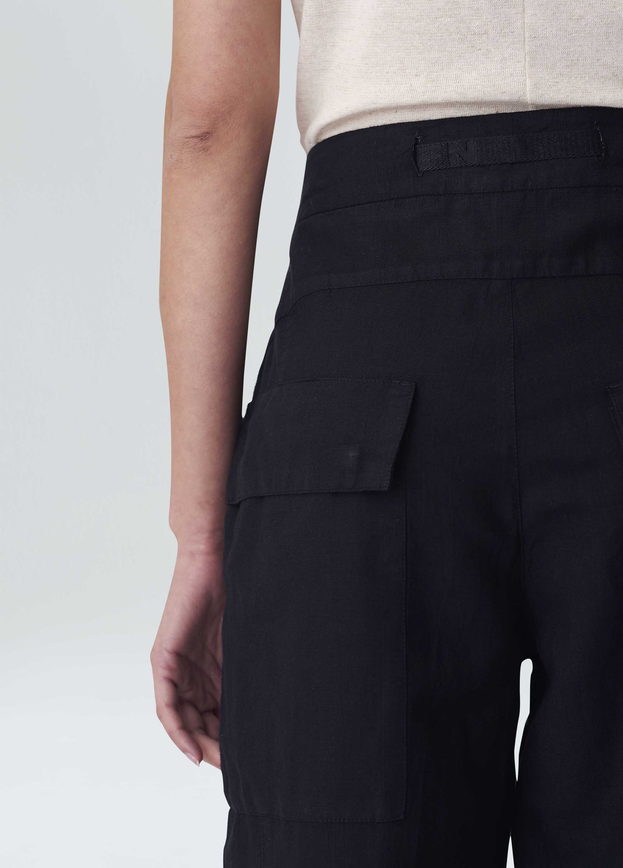 Osklen women seam detail black adjustable pants
