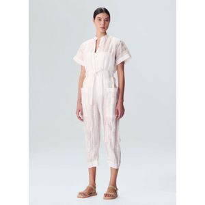 Osklen women v linen jumpsuit