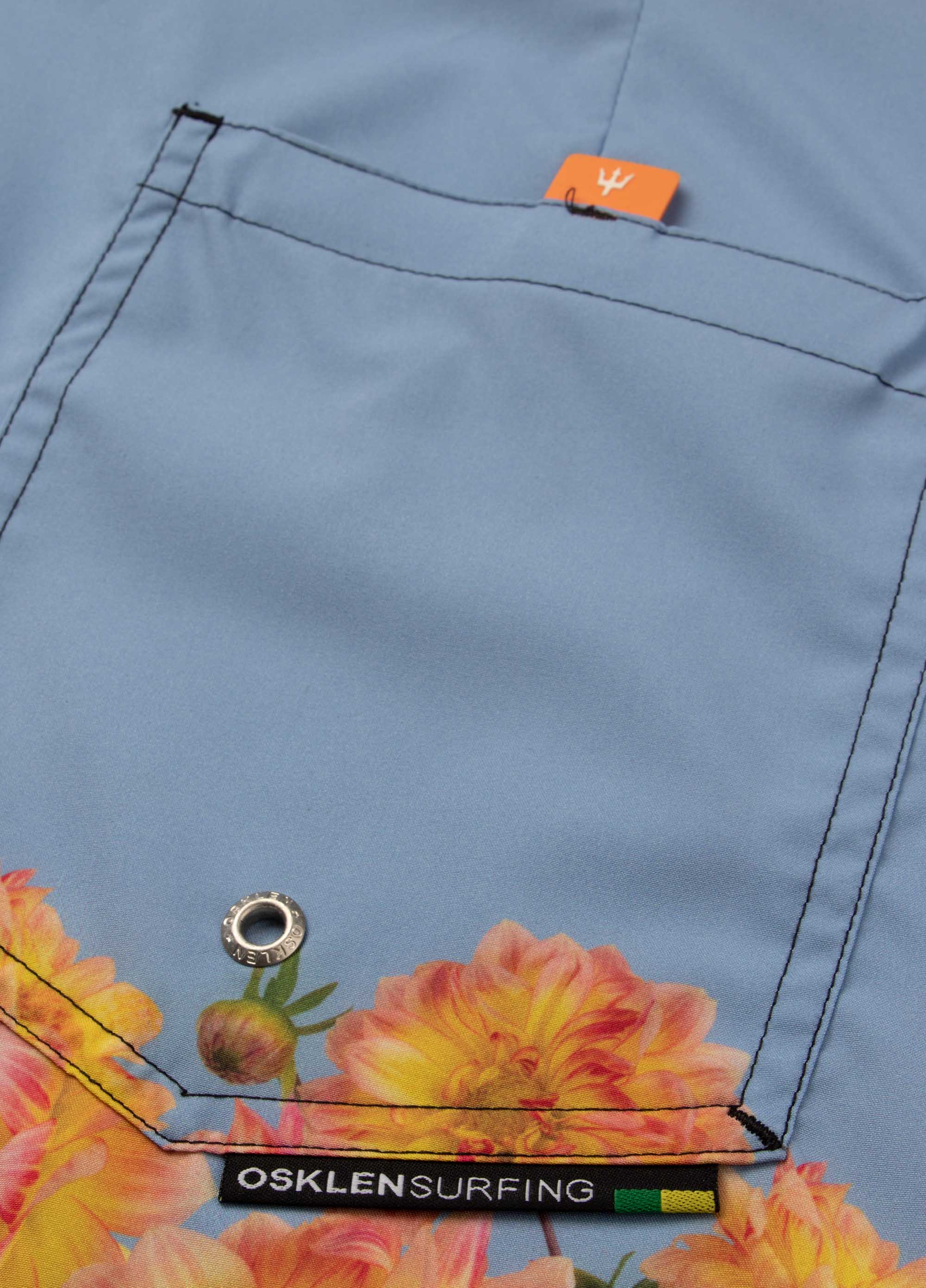 Osklen men dahllia blue boardshorts