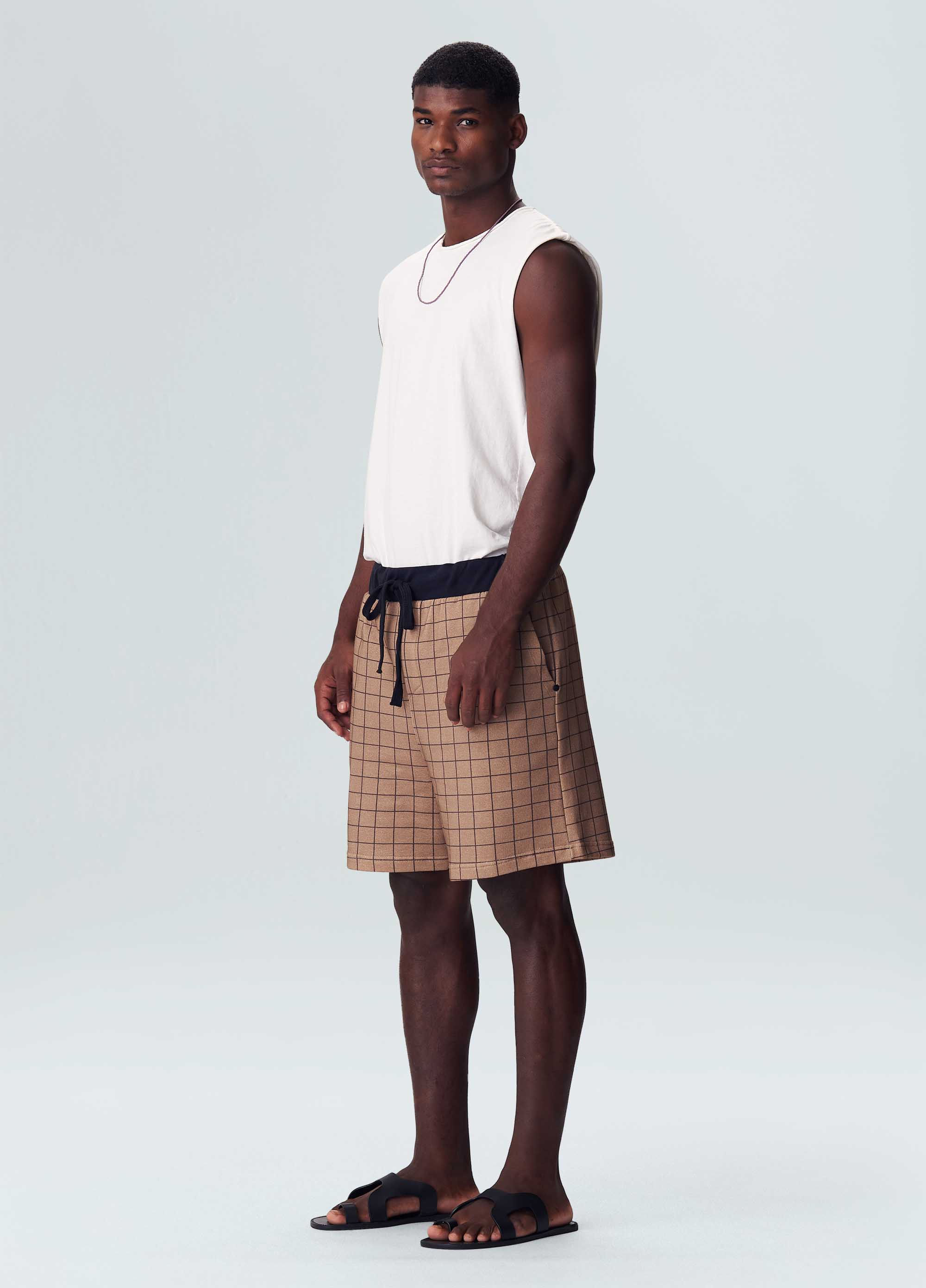 Osklen men grid sweat shorts
