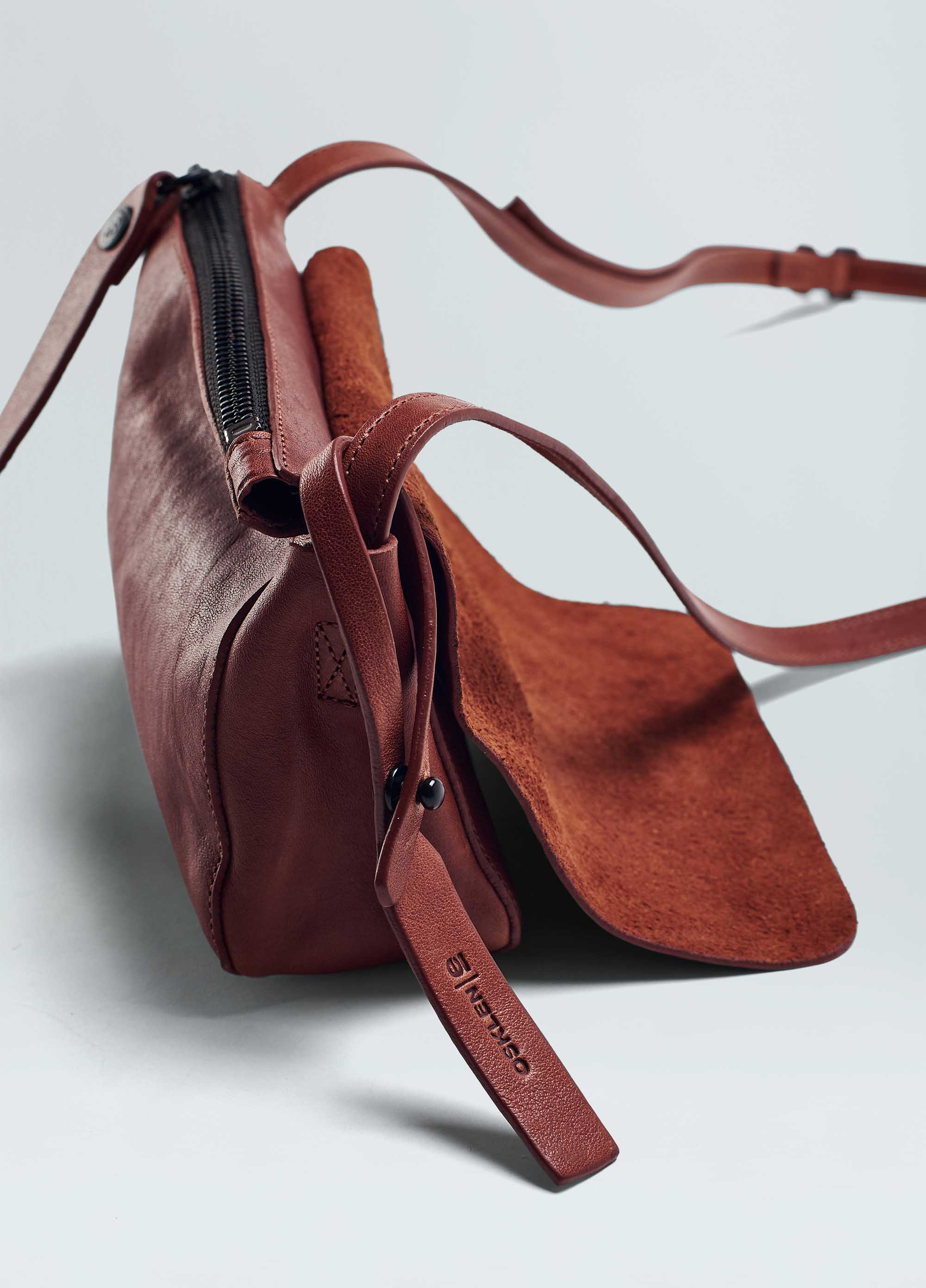 Mini leather crossbody e-basics