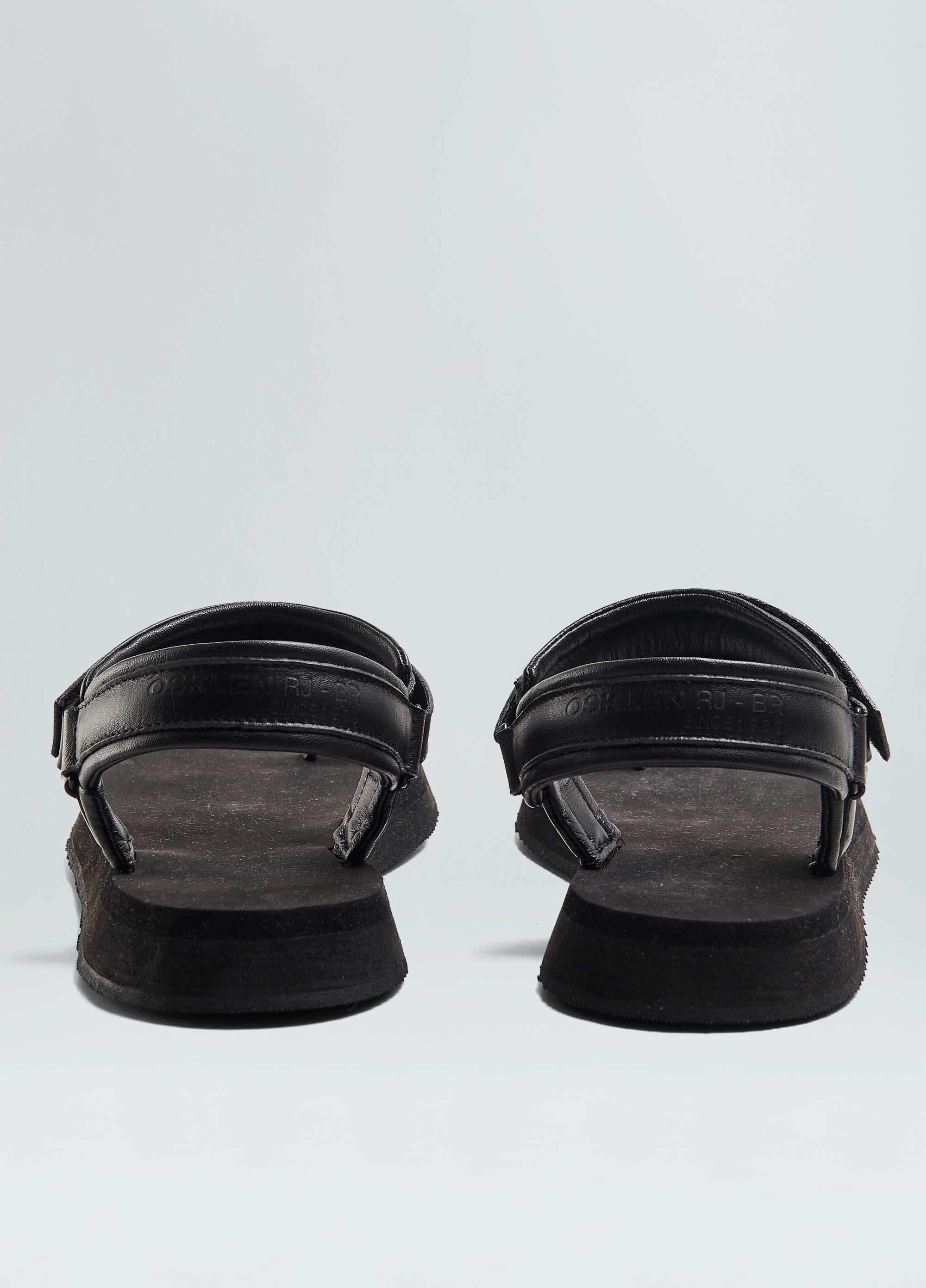 Velcro leather sandals