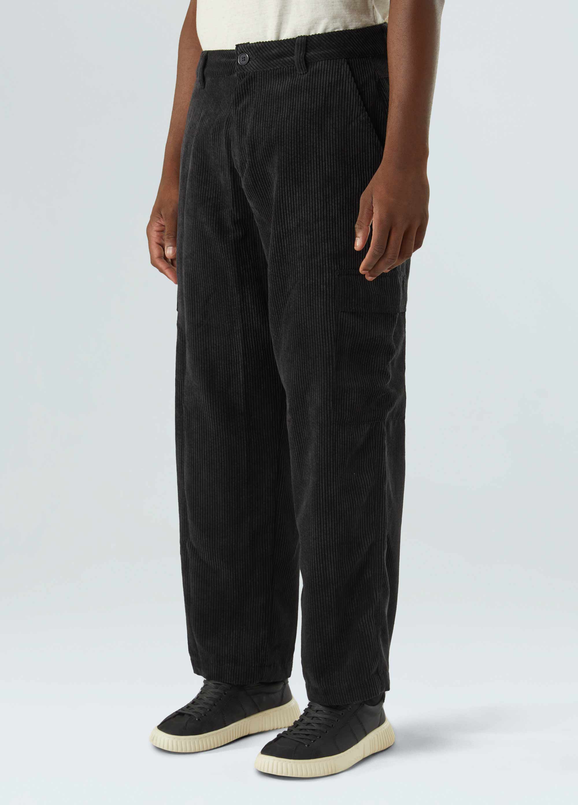 Corduroy over cargo pants