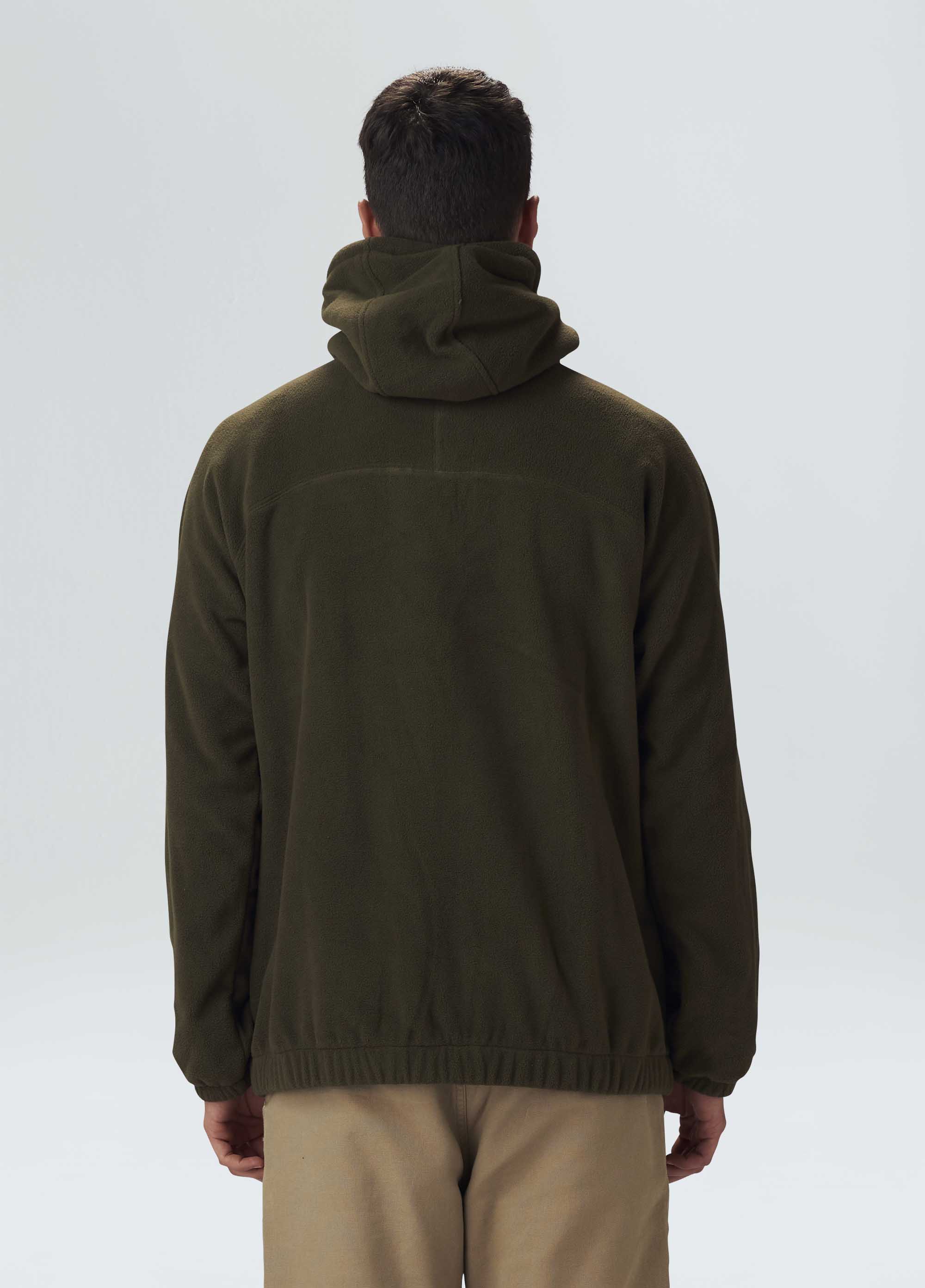 Mens fleece raglan coat