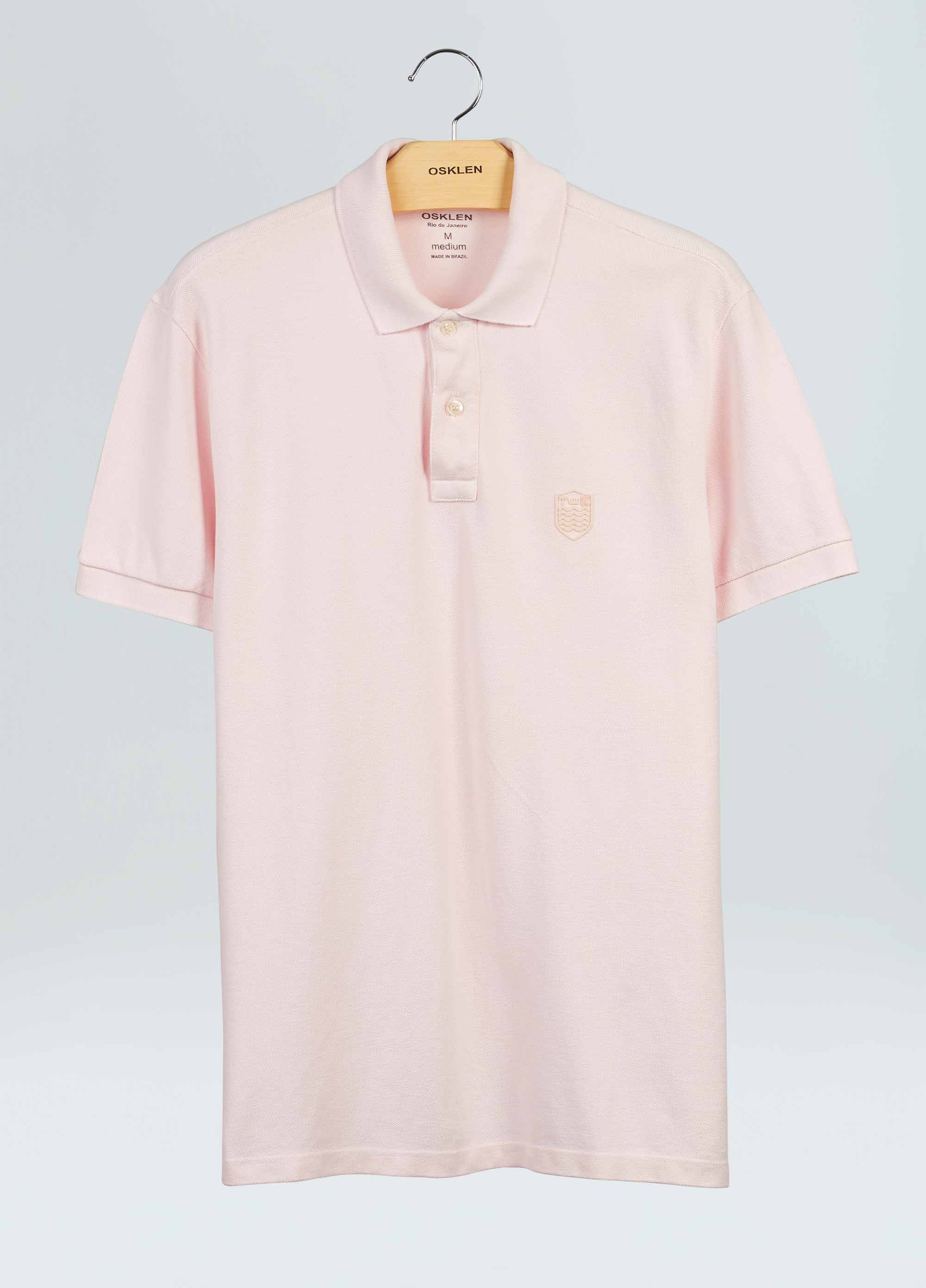 POLO MASC BRASAO EMBOSSED COLOR MC