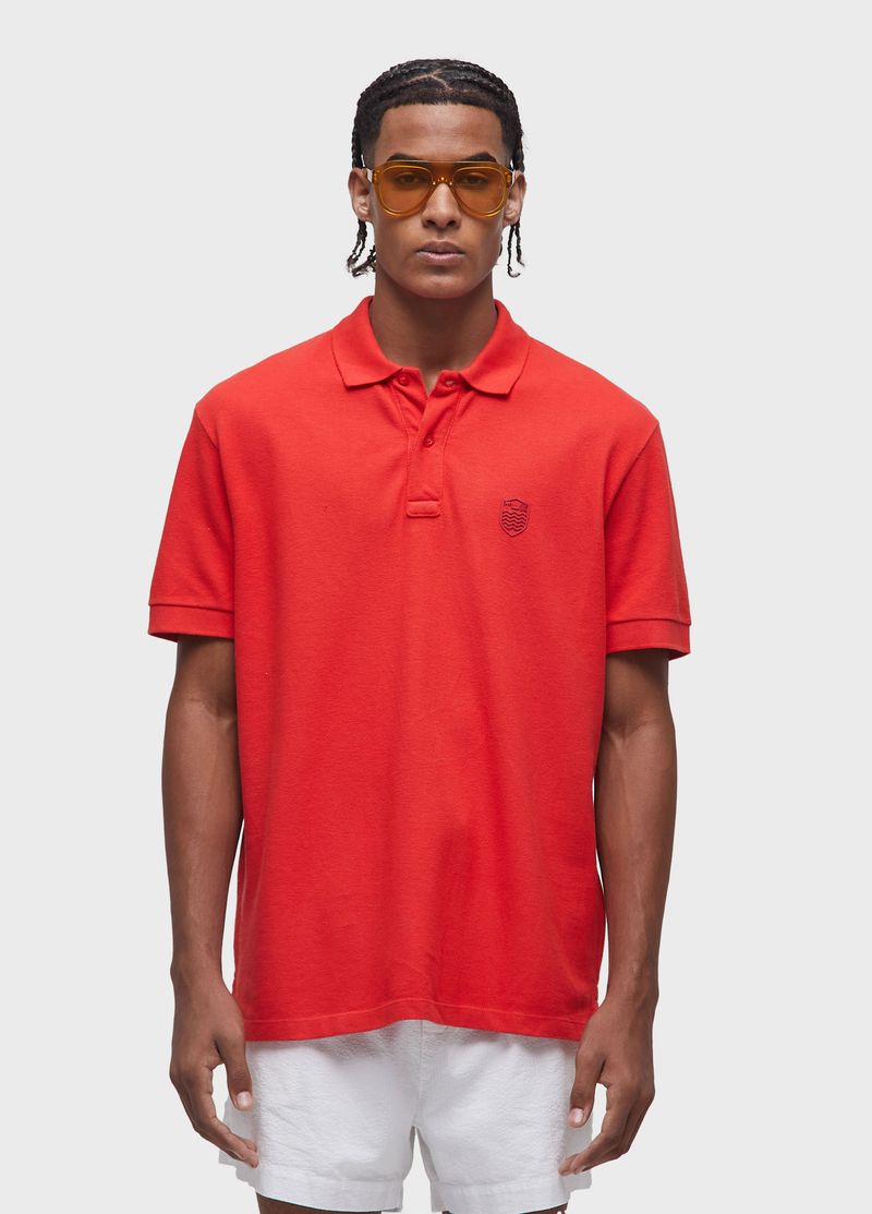 Polo Masc Brasao Embossed Color Mc