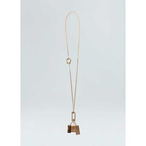 Metal tag necklace