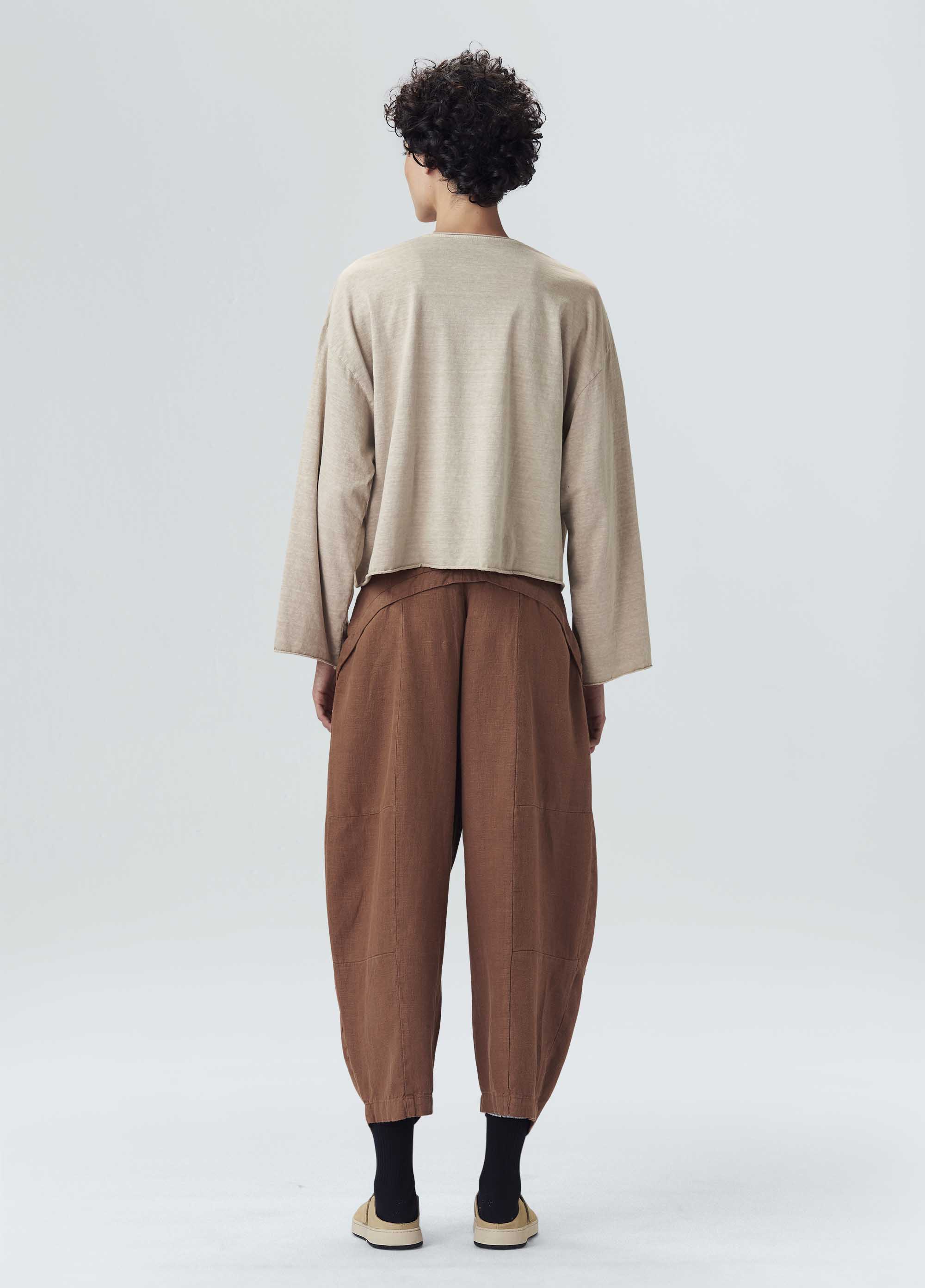 Seam details suit pants